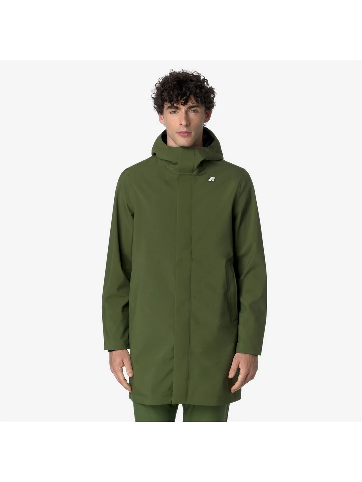 K-WAY Giubbino Uomo Thomas bonded K7126WW AS9 Verde - Image 4
