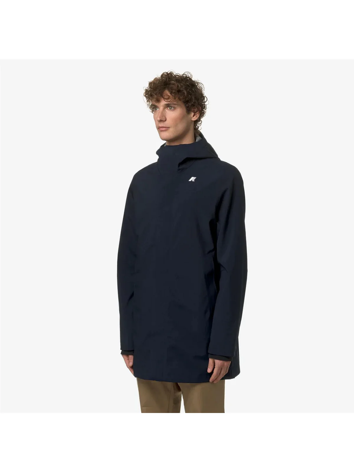 K-WAY Giubbino Uomo Tommy Bonded Jersey V K5126SW K89 BLUE DEPTH - Image 4