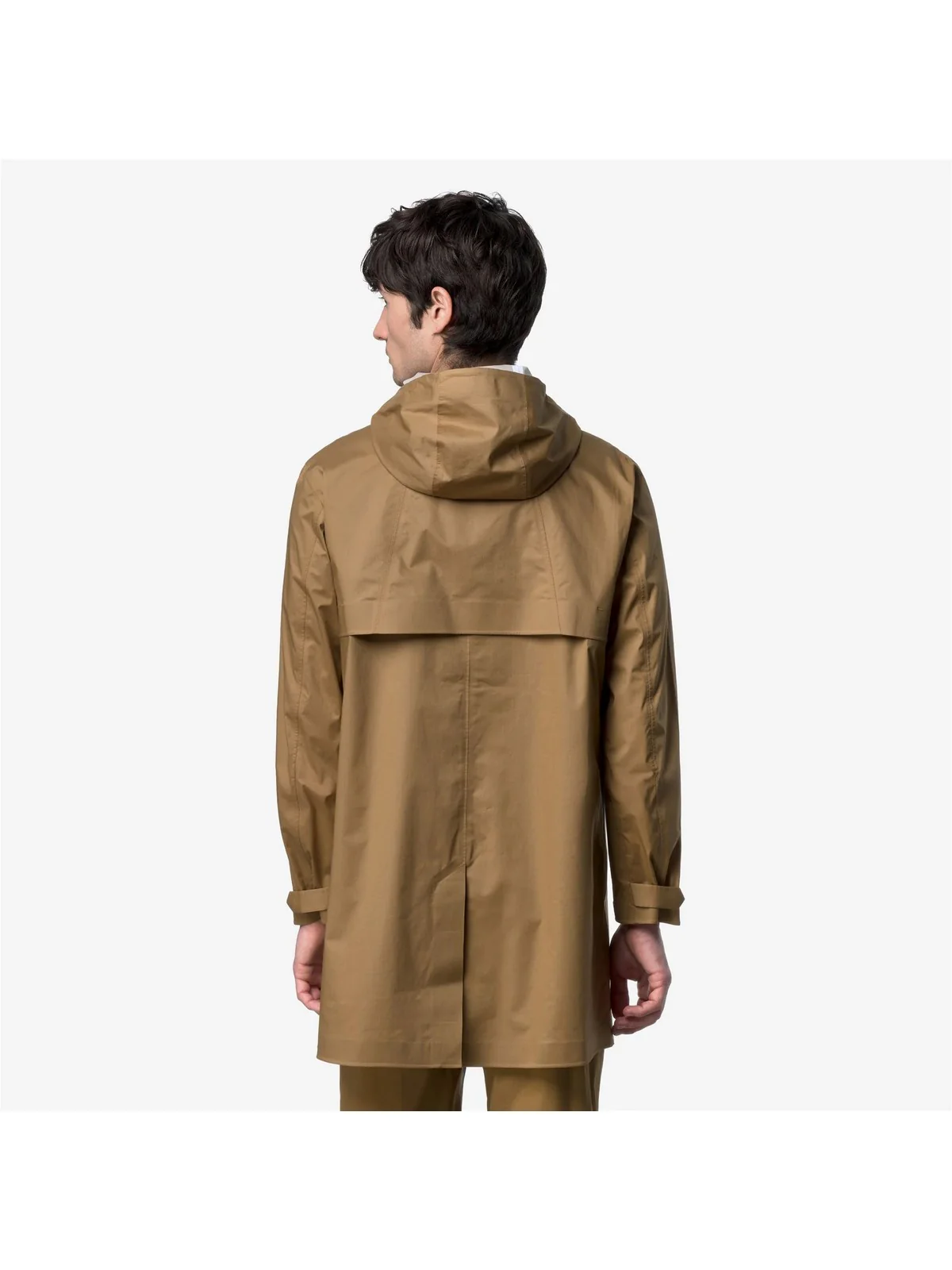 K-WAY Giubbino Uomo TOMMY COTTON 3LAYERS K1122TW V04 Brown Bistre - Image 2