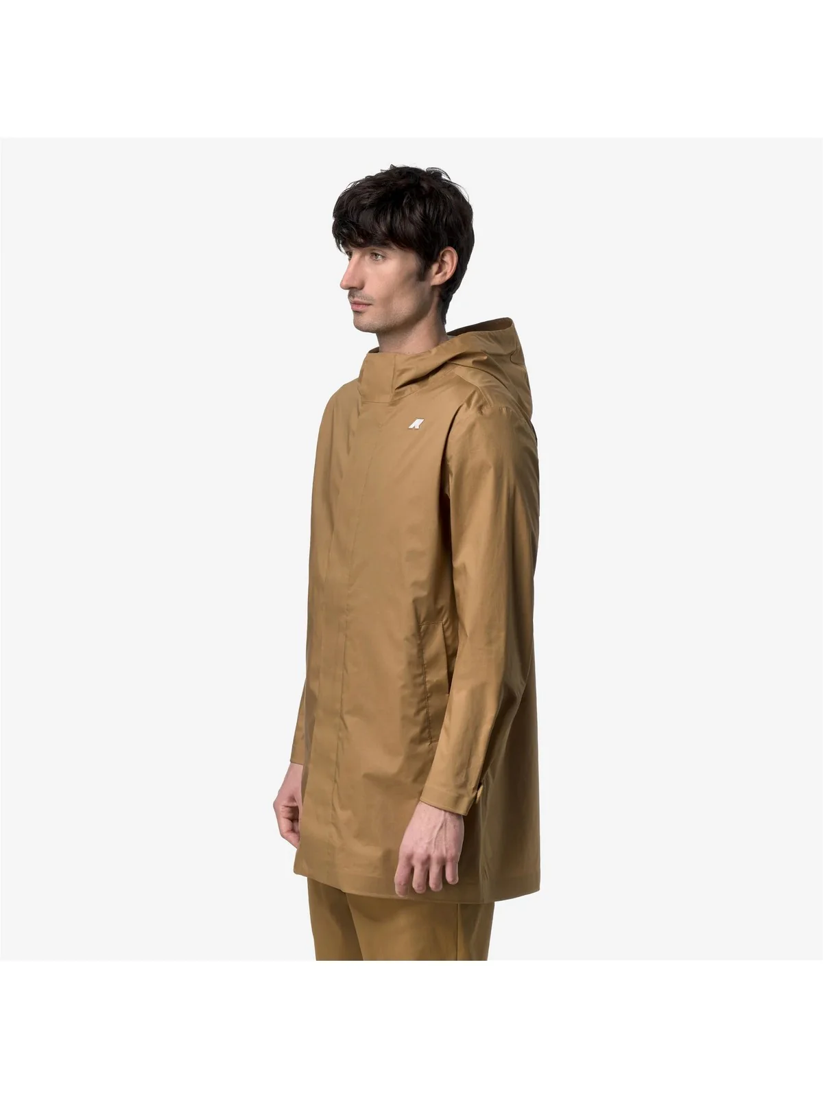 K-WAY Giubbino Uomo TOMMY COTTON 3LAYERS K1122TW V04 Brown Bistre - Image 3
