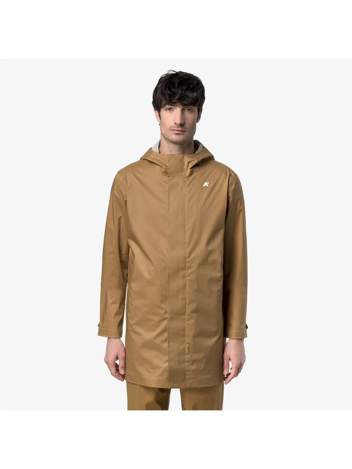 K-WAY Giubbino Uomo TOMMY COTTON 3LAYERS K1122TW V04 Brown Bistre - Image 4