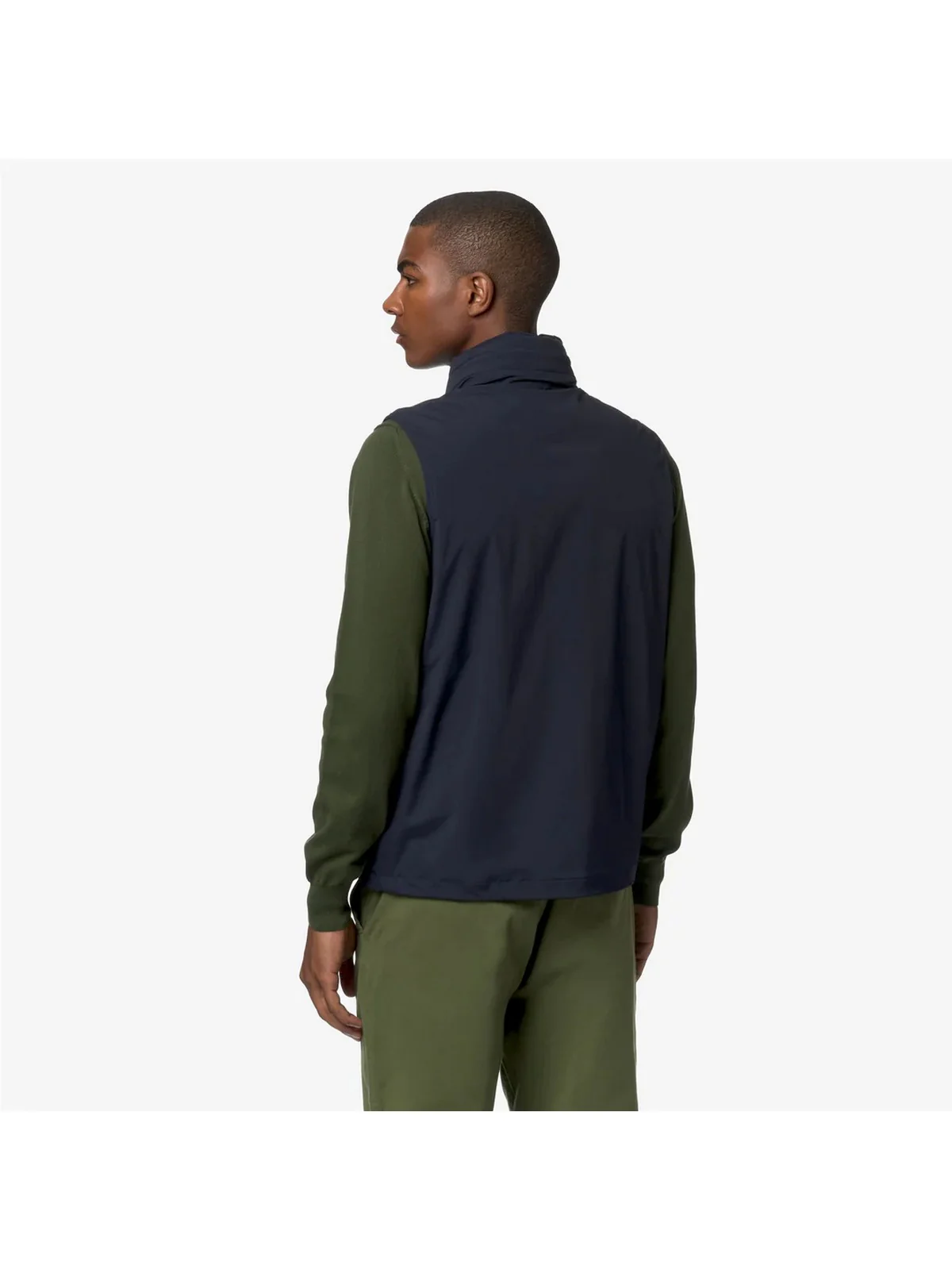 K-WAY Giubbino Uomo Valen Stretch Nylon Jersey K3131JW K89 Blu - Image 2