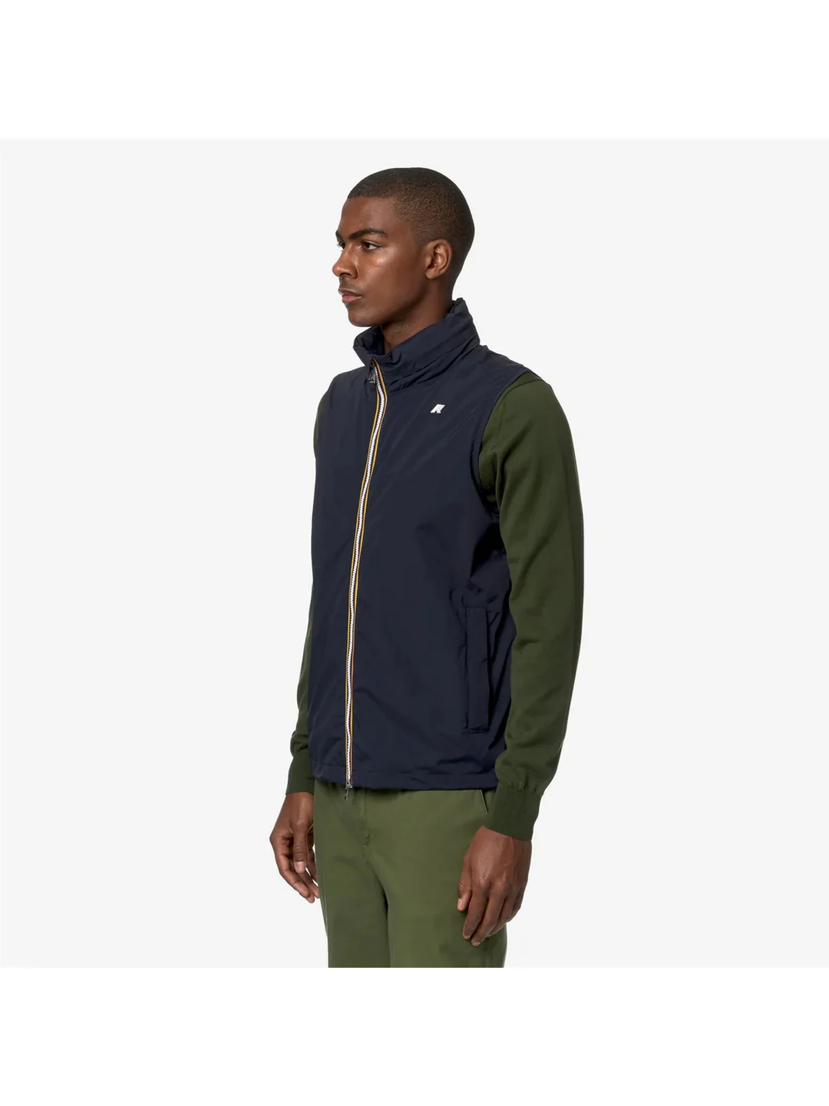 K-WAY Giubbino Uomo Valen Stretch Nylon Jersey K3131JW K89 Blu - Image 3