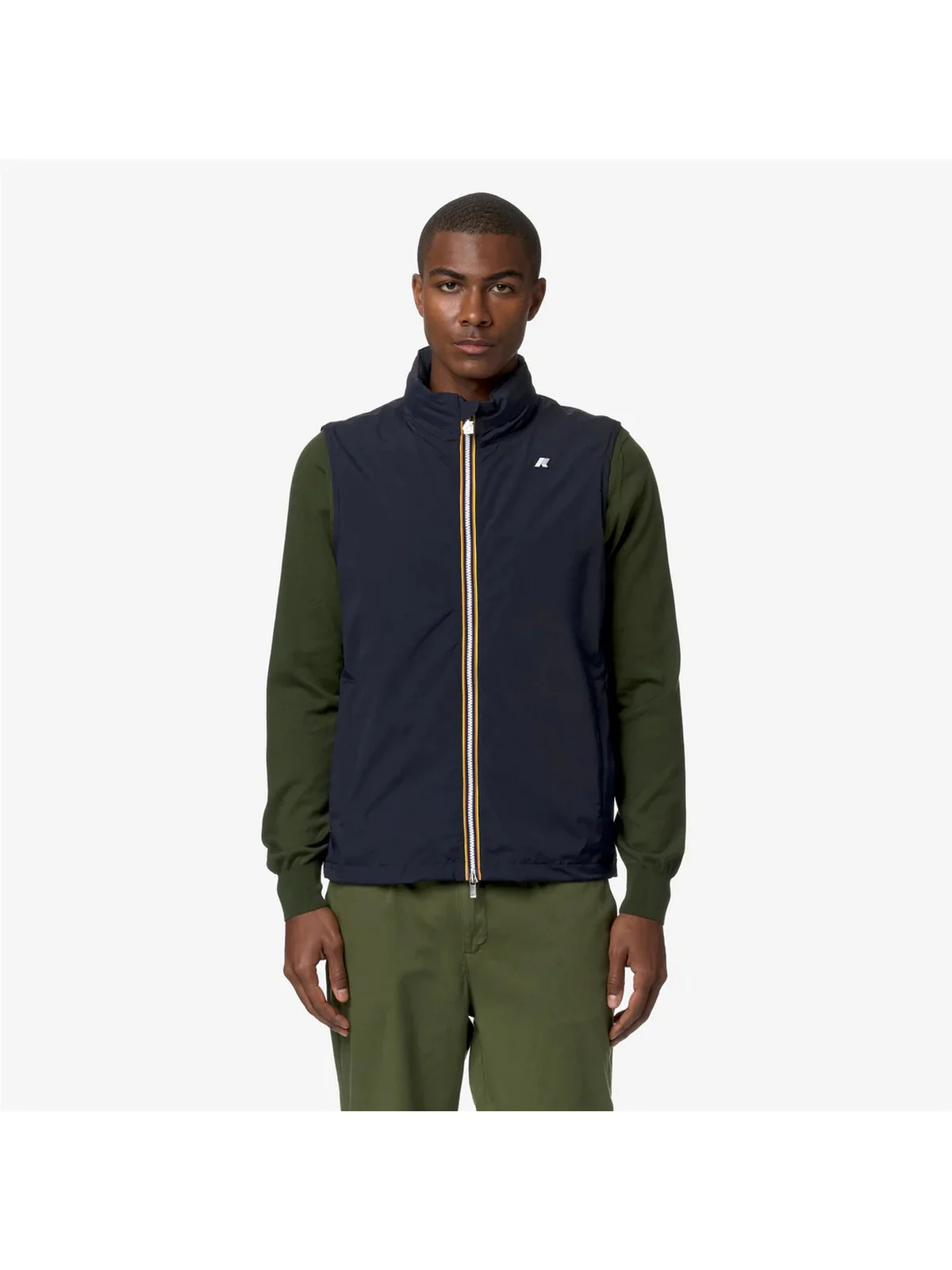 K-WAY Giubbino Uomo Valen Stretch Nylon Jersey K3131JW K89 Blu - Image 4