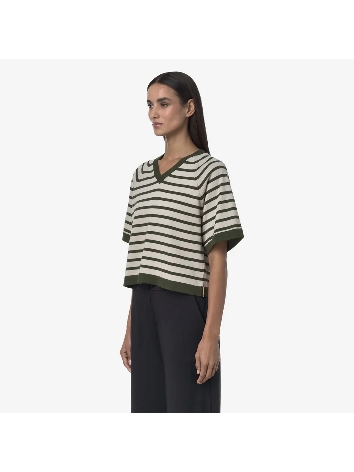 K-WAY Maglia Donna MAROL STRIPES K2135MW B0E Beige - Image 2