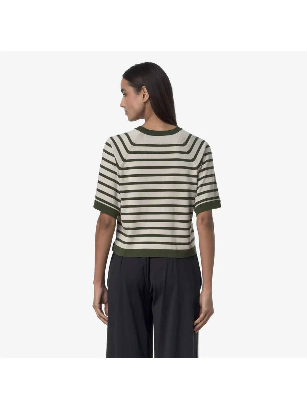 K-WAY Maglia Donna MAROL STRIPES K2135MW B0E Beige - Image 3
