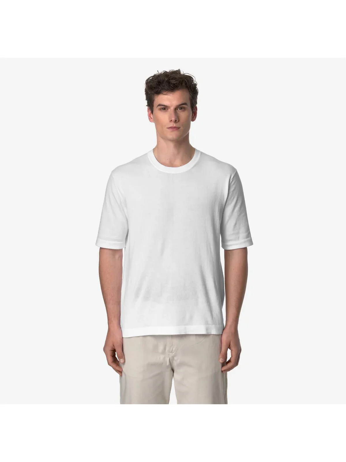K-WAY Maglia Uomo Combe K4126SW 001 WHITE - Image 4