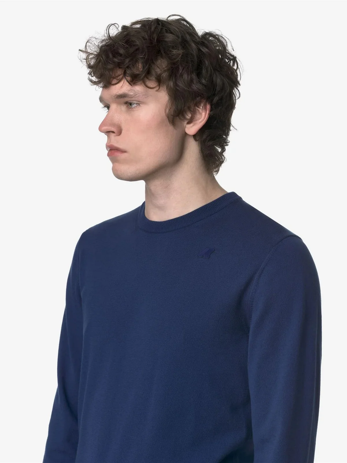 K-WAY Maglia Uomo Sebastien Cotton Ps K4122YW 868 Blu - Image 2