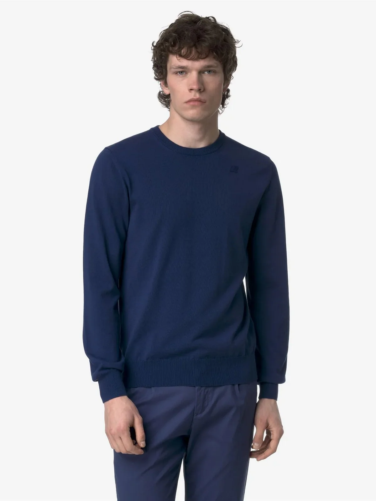 K-WAY Maglia Uomo Sebastien Cotton Ps K4122YW 868 Blu - Image 3