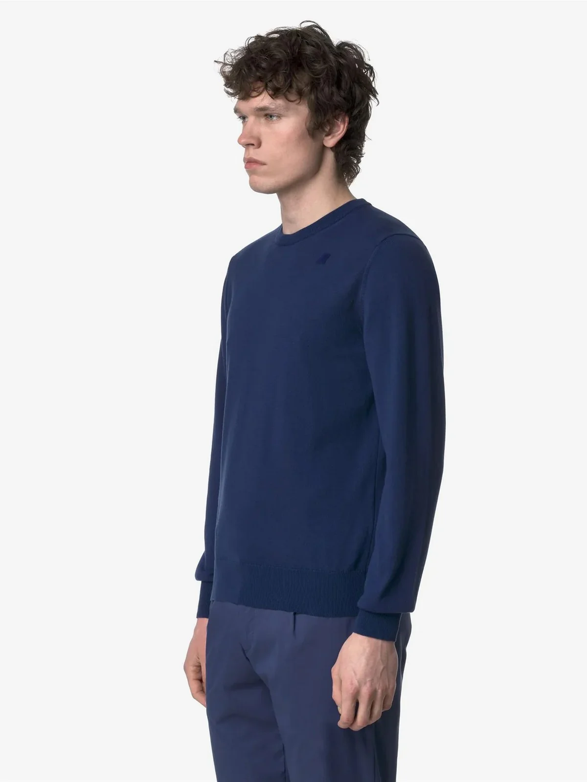 K-WAY Maglia Uomo Sebastien Cotton Ps K4122YW 868 Blu - Image 4