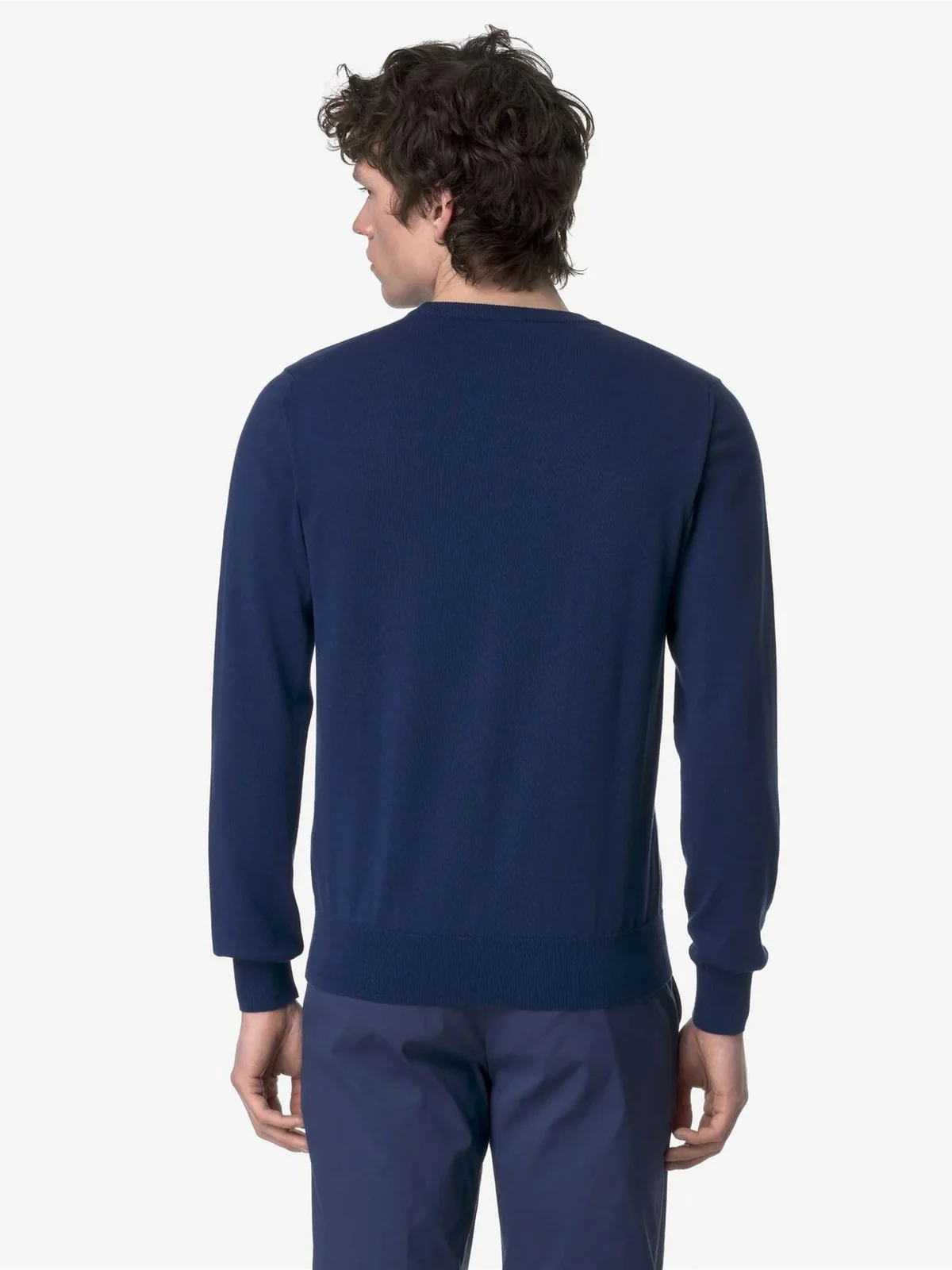 K-WAY Maglia Uomo Sebastien Cotton Ps K4122YW 868 Blu - Image 5