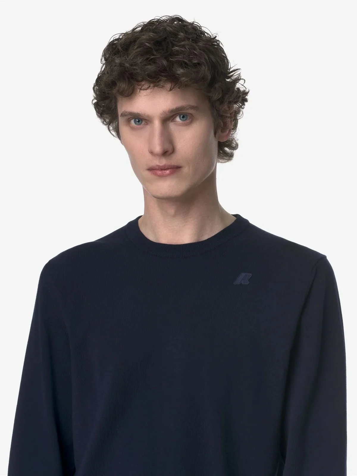 K-WAY Maglia Uomo Sebastien Cotton Ps K4122YW K89 BLUE DEPTH - Image 7