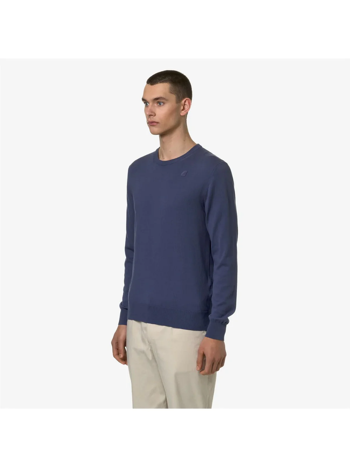 K-WAY Maglia Uomo Sebastien Cotton Ps K8122SW 732 Blu - Image 2