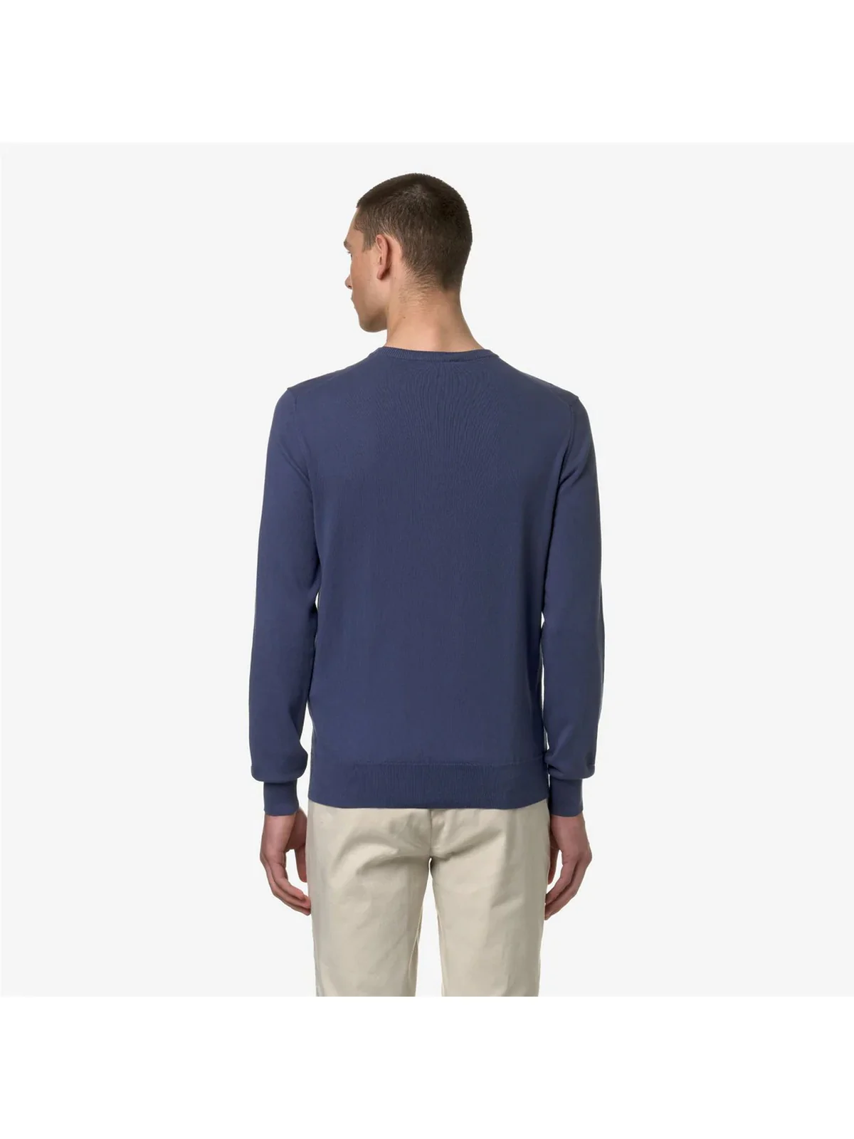 K-WAY Maglia Uomo Sebastien Cotton Ps K8122SW 732 Blu - Image 3