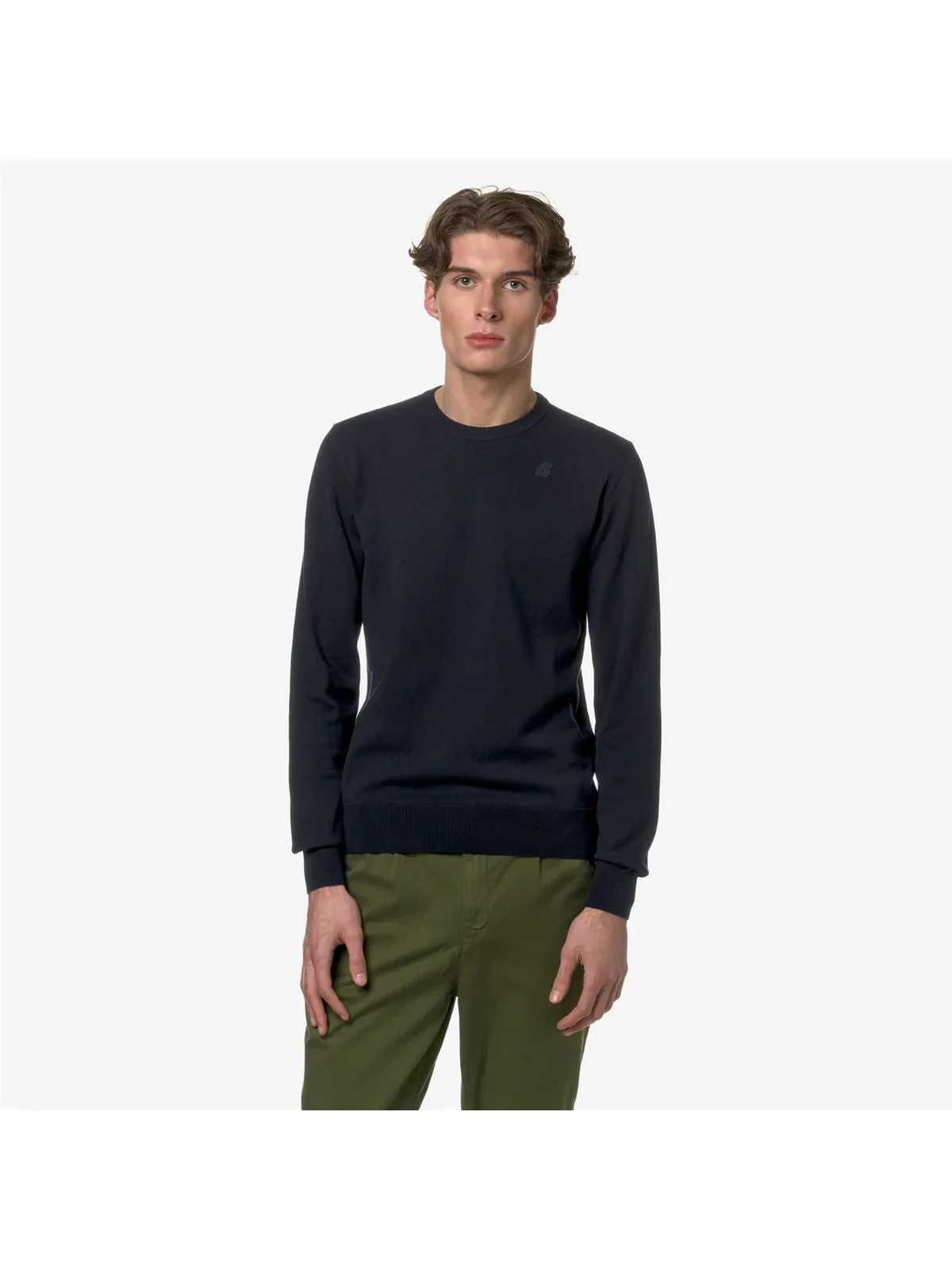 K-WAY Maglia Uomo Sebastien Cotton Ps K8122SW K89 Blu - Image 3