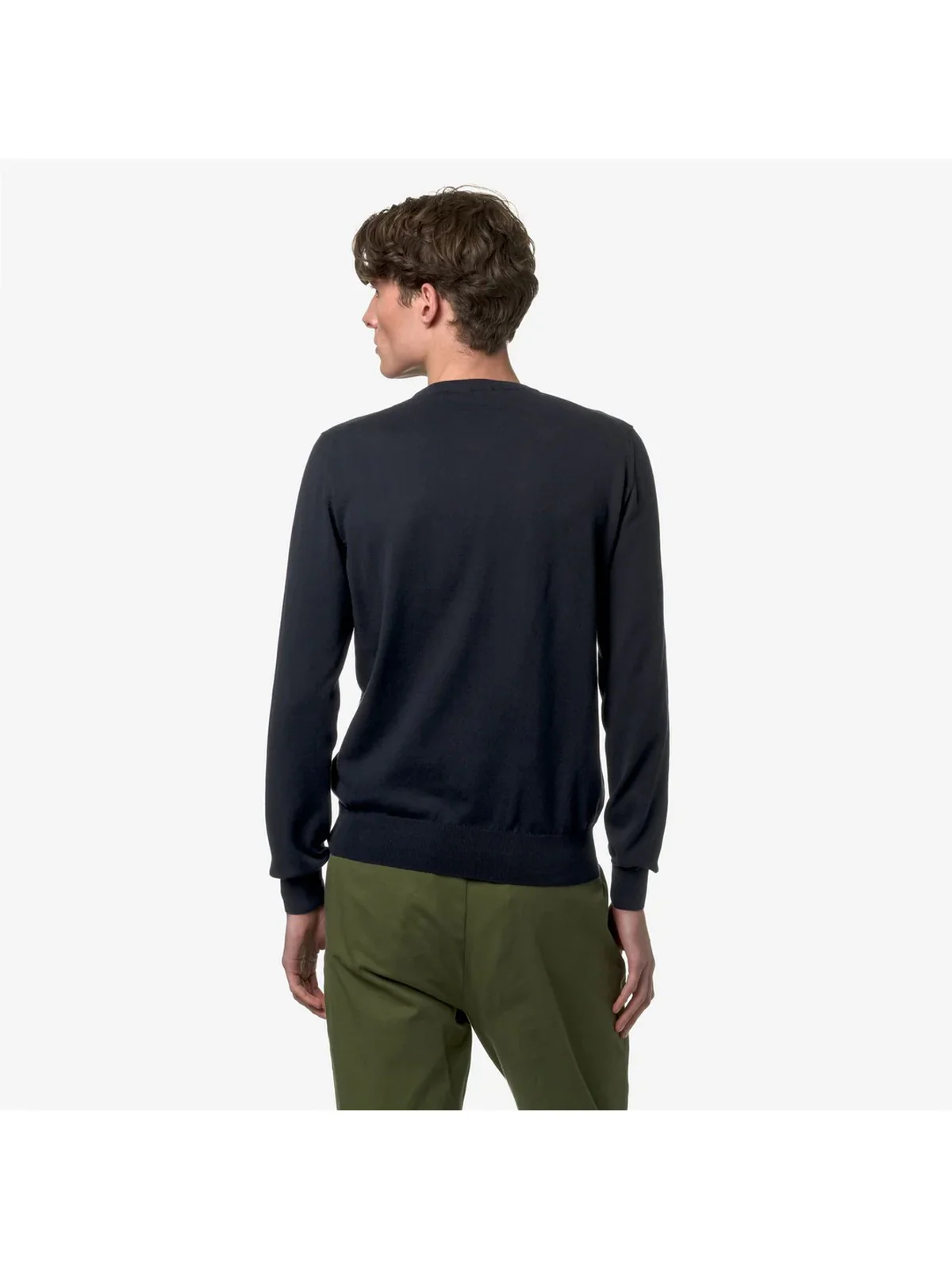 K-WAY Maglia Uomo Sebastien Cotton Ps K8122SW K89 Blu - Image 4