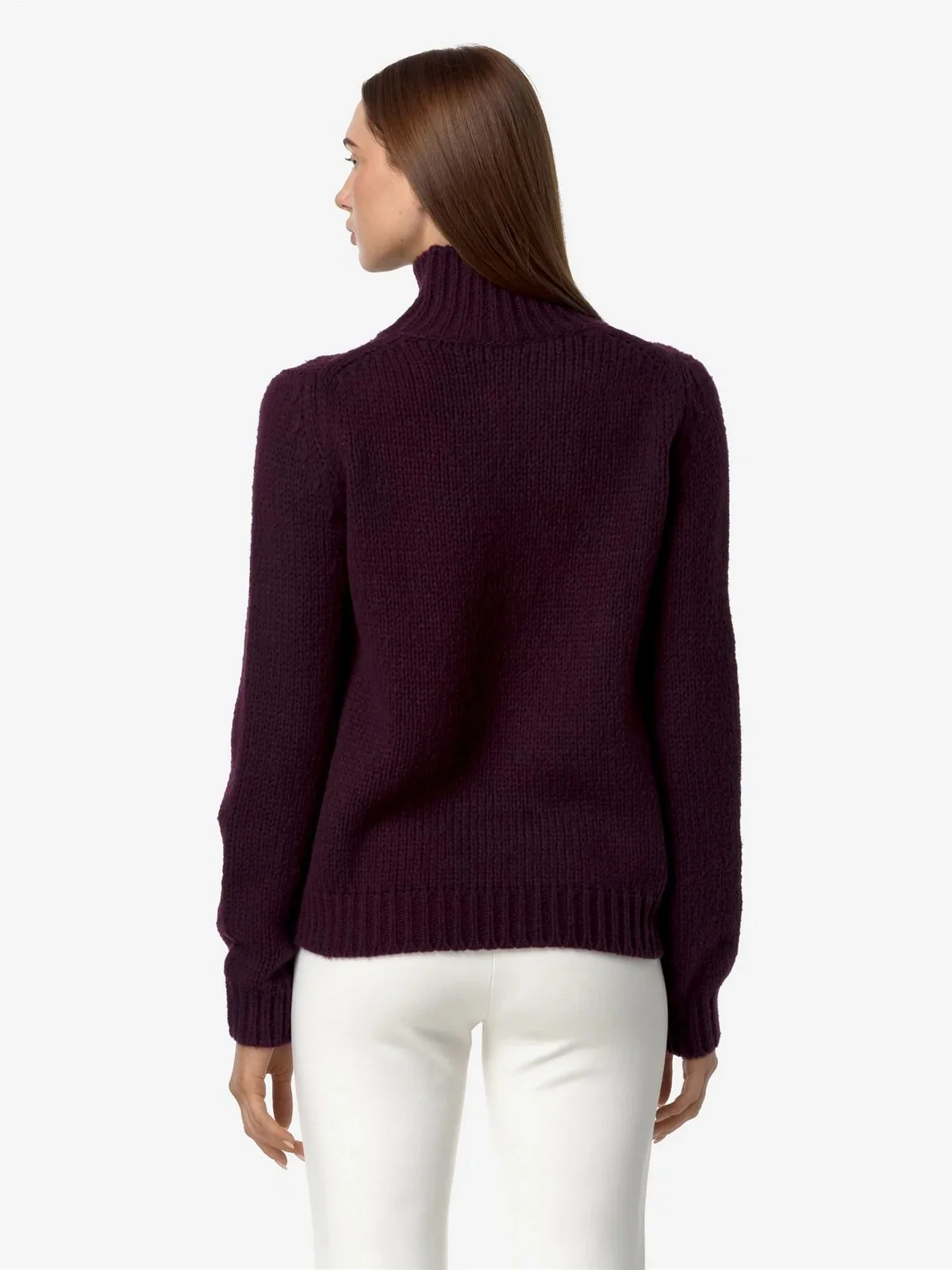 K-WAY Maglione Donna FUZZY WOOL MERINO BLEND K8133SW ART Viola - Image 4