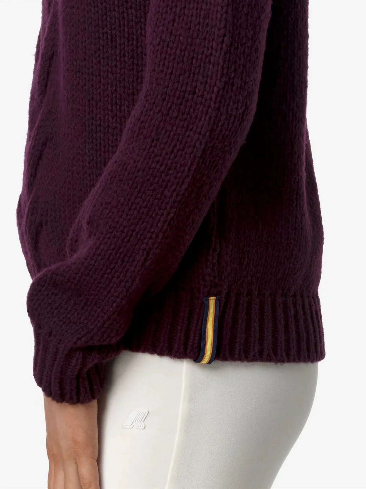 K-WAY Maglione Donna FUZZY WOOL MERINO BLEND K8133SW ART Viola - Image 5