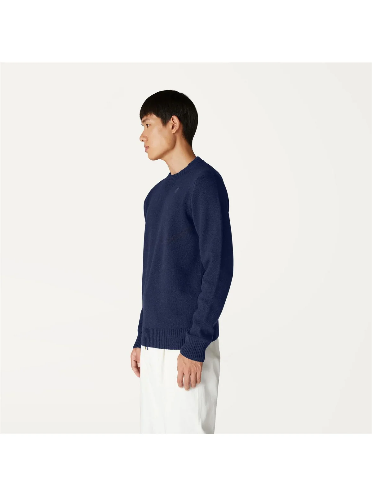 K-WAY Maglione Uomo Sebastien lambswool K2112PW K89 Blu - Image 3