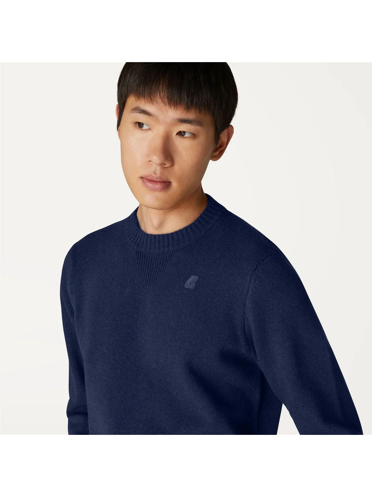 K-WAY Maglione Uomo Sebastien lambswool K2112PW K89 Blu - Image 4