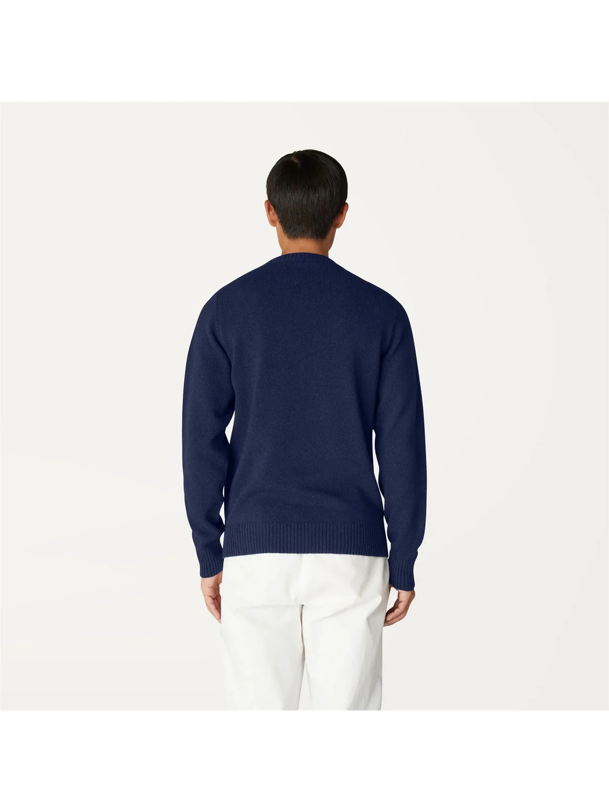 K-WAY Maglione Uomo Sebastien lambswool K2112PW K89 Blu - Image 5