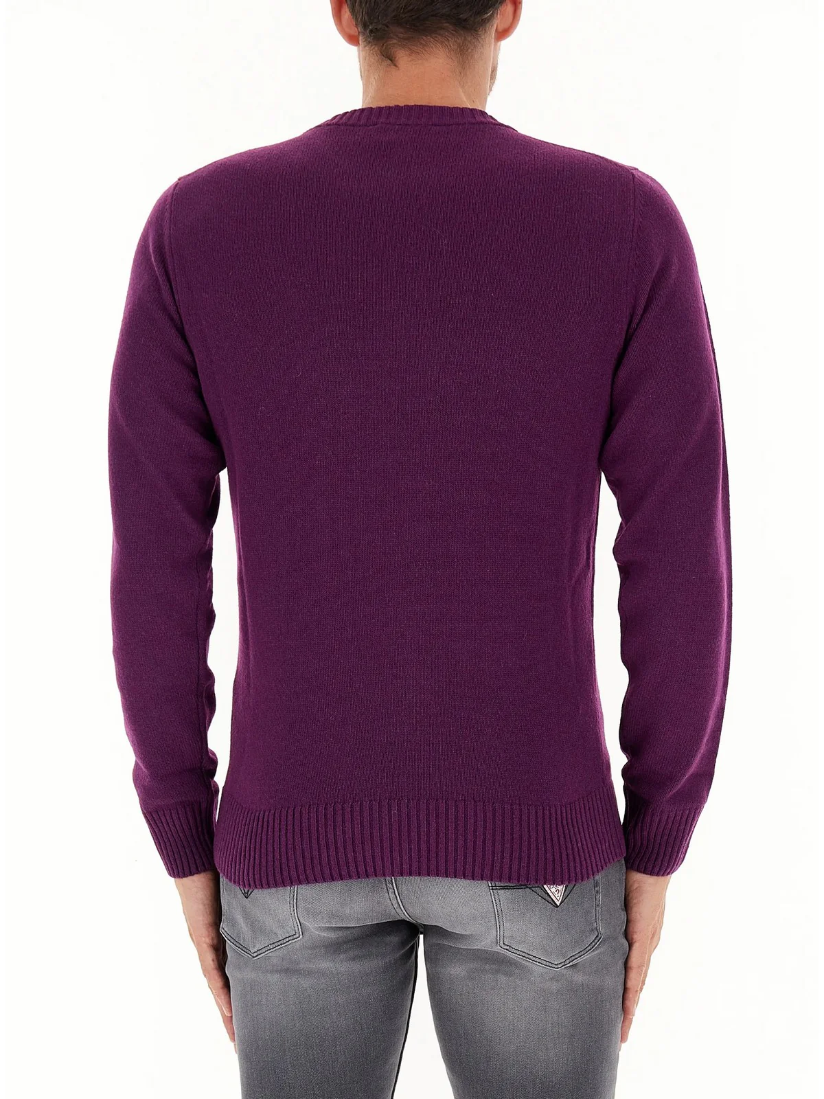 K-WAY Maglione Uomo Sebastien lambswool K2112PW XBZ Viola - Image 3