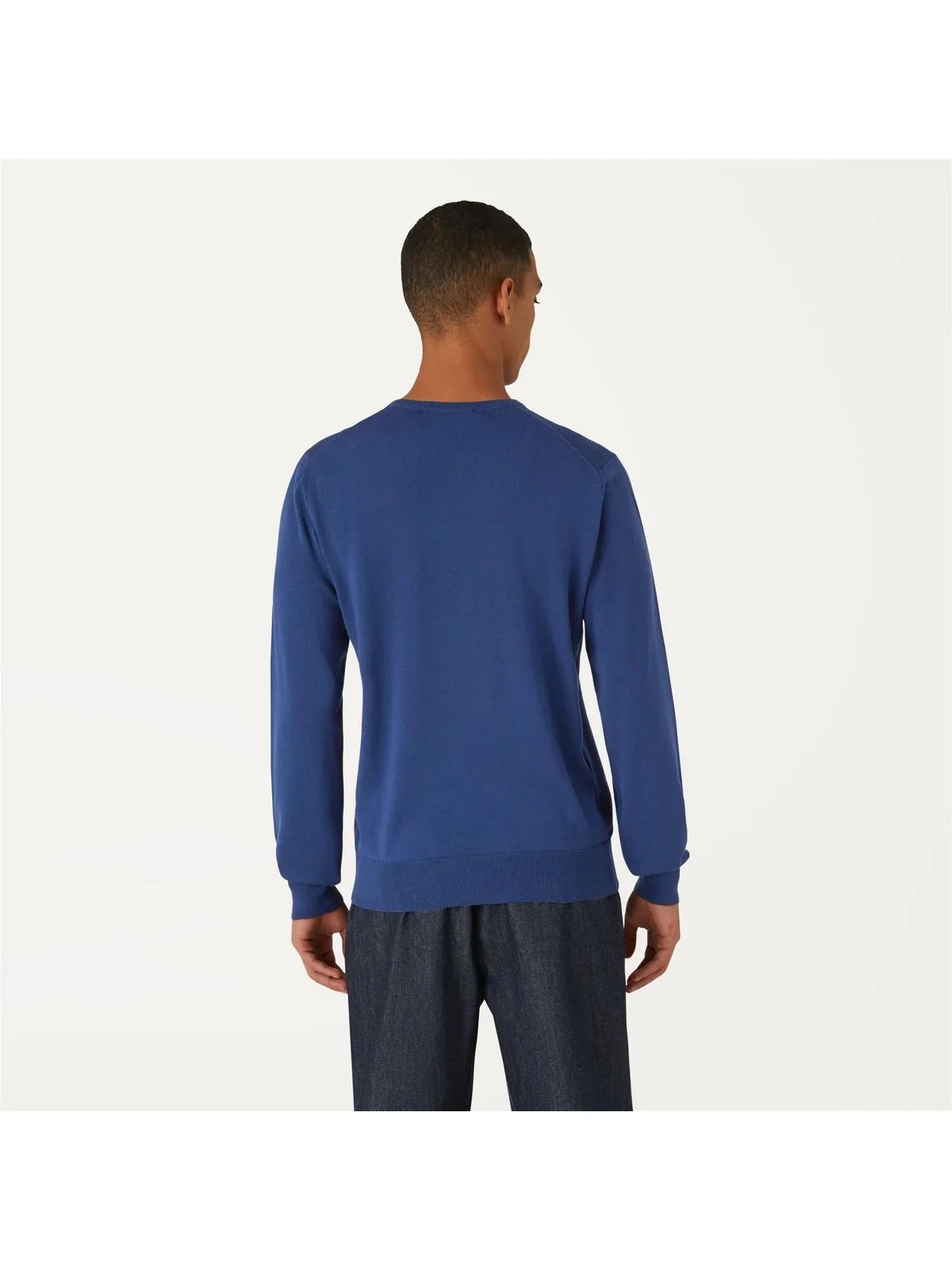 K-WAY Maglione Uomo Sebastien merino K6113BW 777 Blu - Image 3