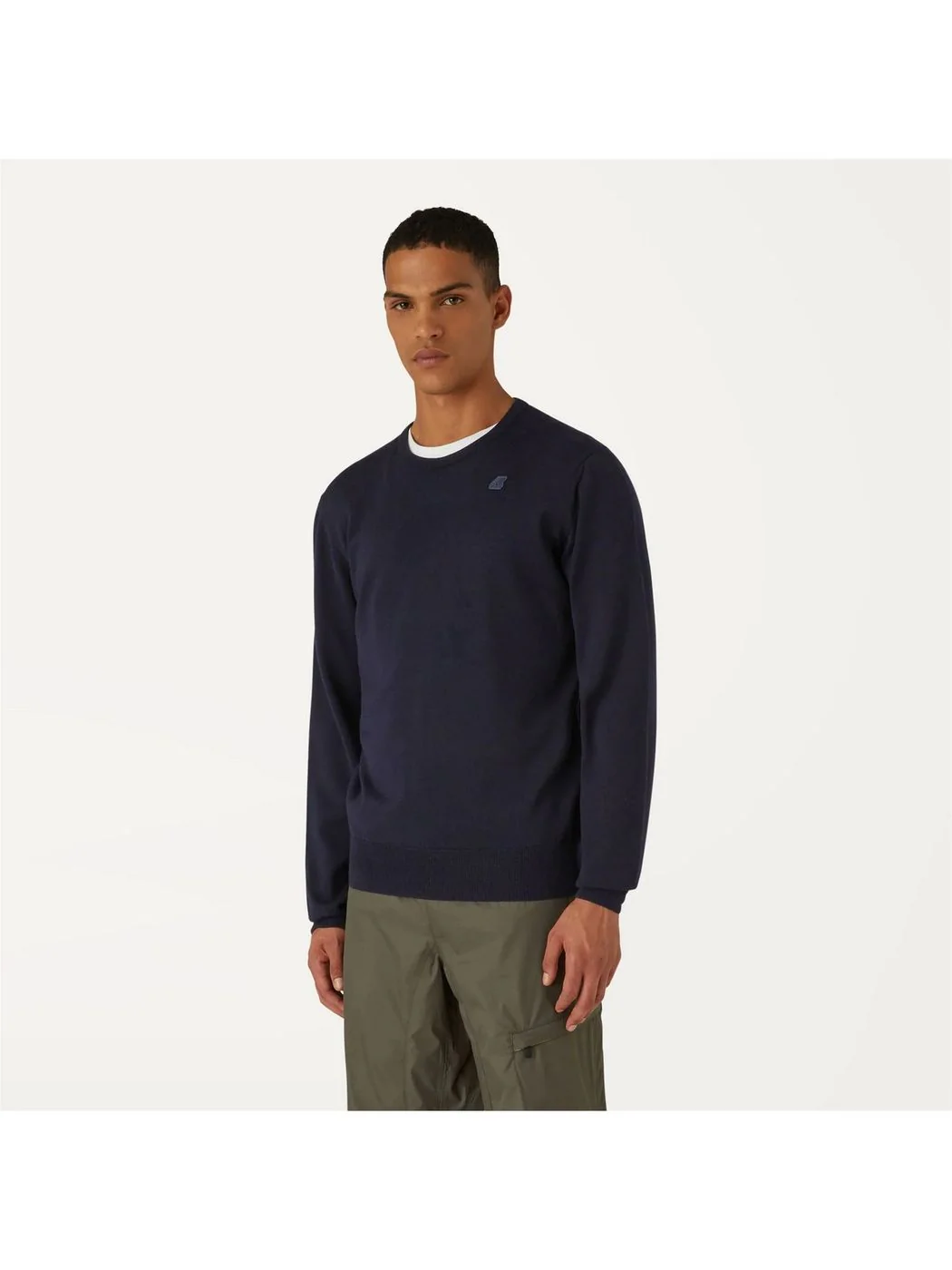 K-WAY Maglione Uomo Sebastien merino K6113BW K89 Blu - Image 2