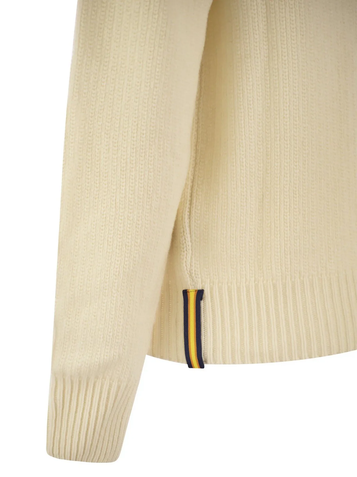 K-WAY Maglione Uomo VIRGIL MERINO K8133NW ARM Bianco - Image 4