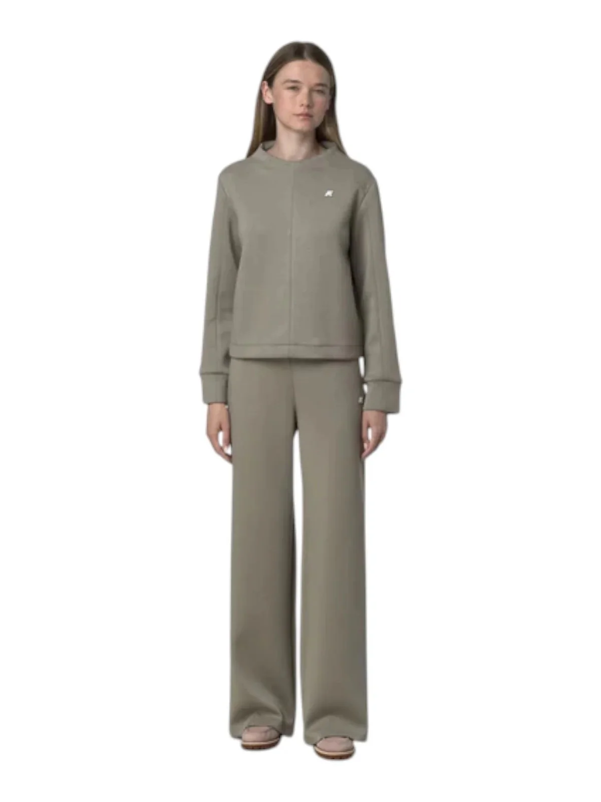K-WAY Pantalone Donna LOIRE LIGHT SPACER K6138BW 633 Green Oak - Image 2