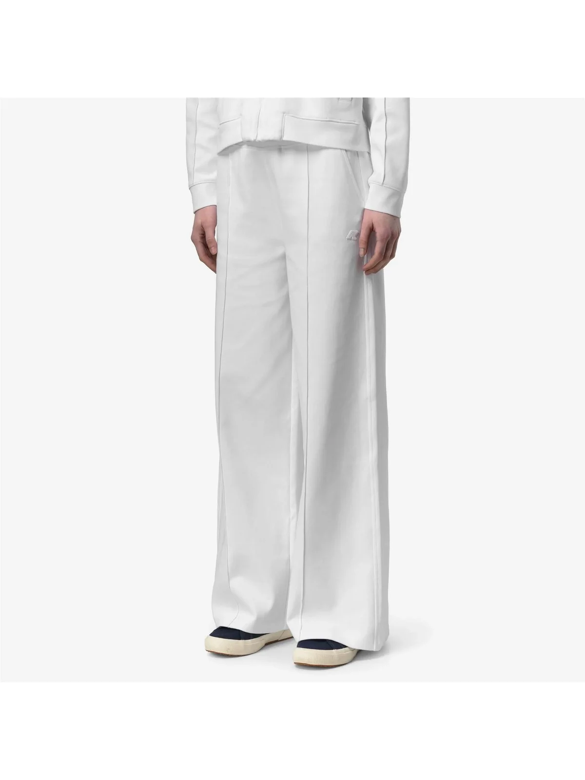 K-WAY Pantalone Donna LOYRE INTERLOCK K2133MW 001 White - White - Image 3