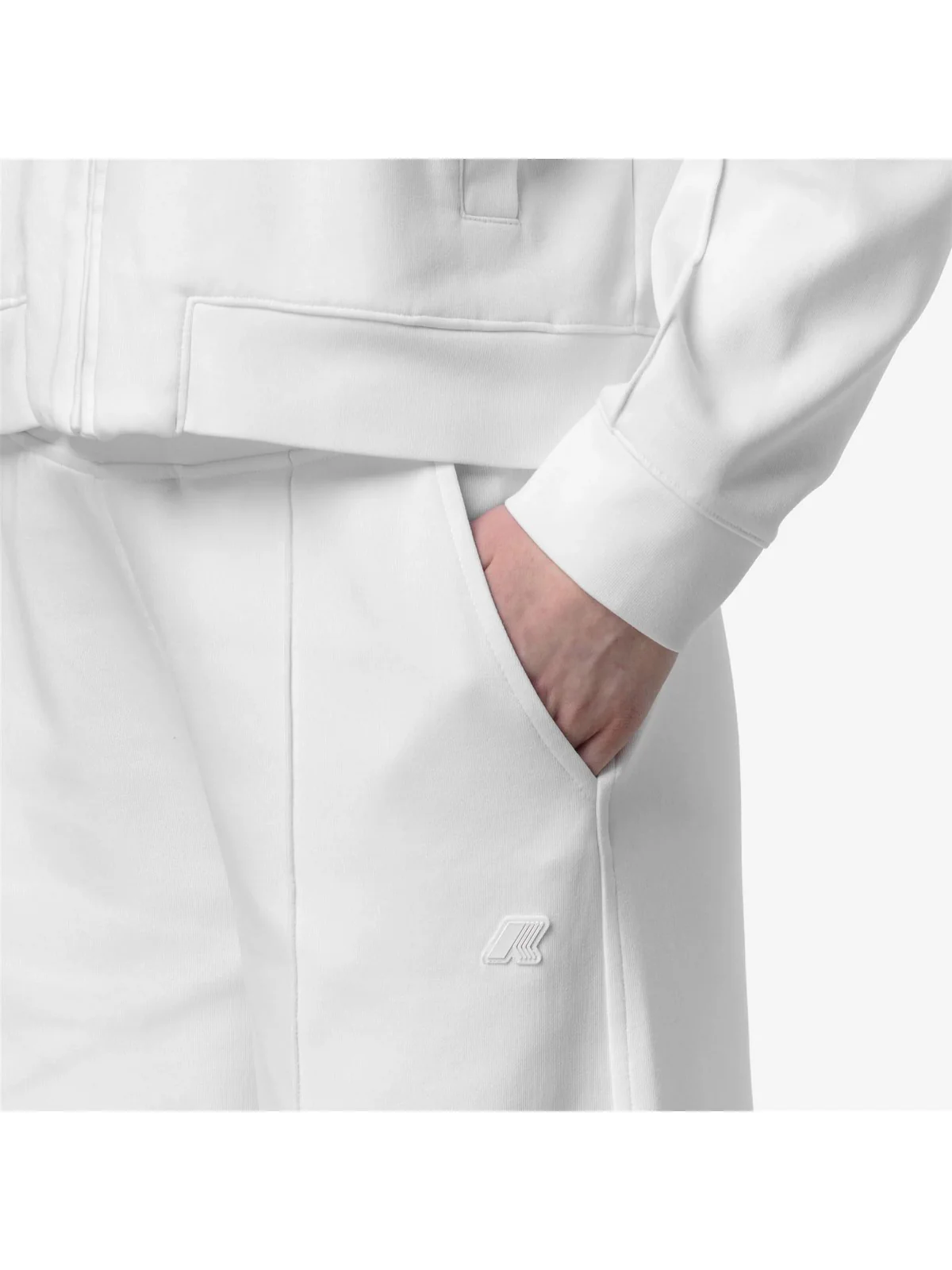 K-WAY Pantalone Donna LOYRE INTERLOCK K2133MW 001 White - White - Image 4