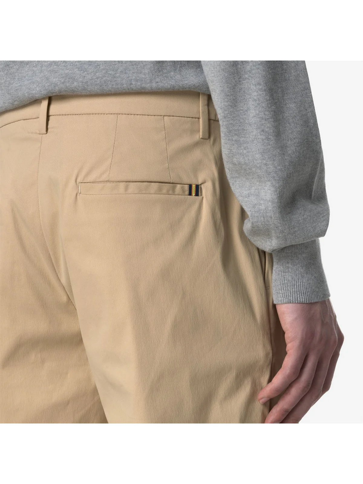 K-WAY Pantalone Uomo AILTON TWILL TECH K61368W WBJ Beige - Image 4
