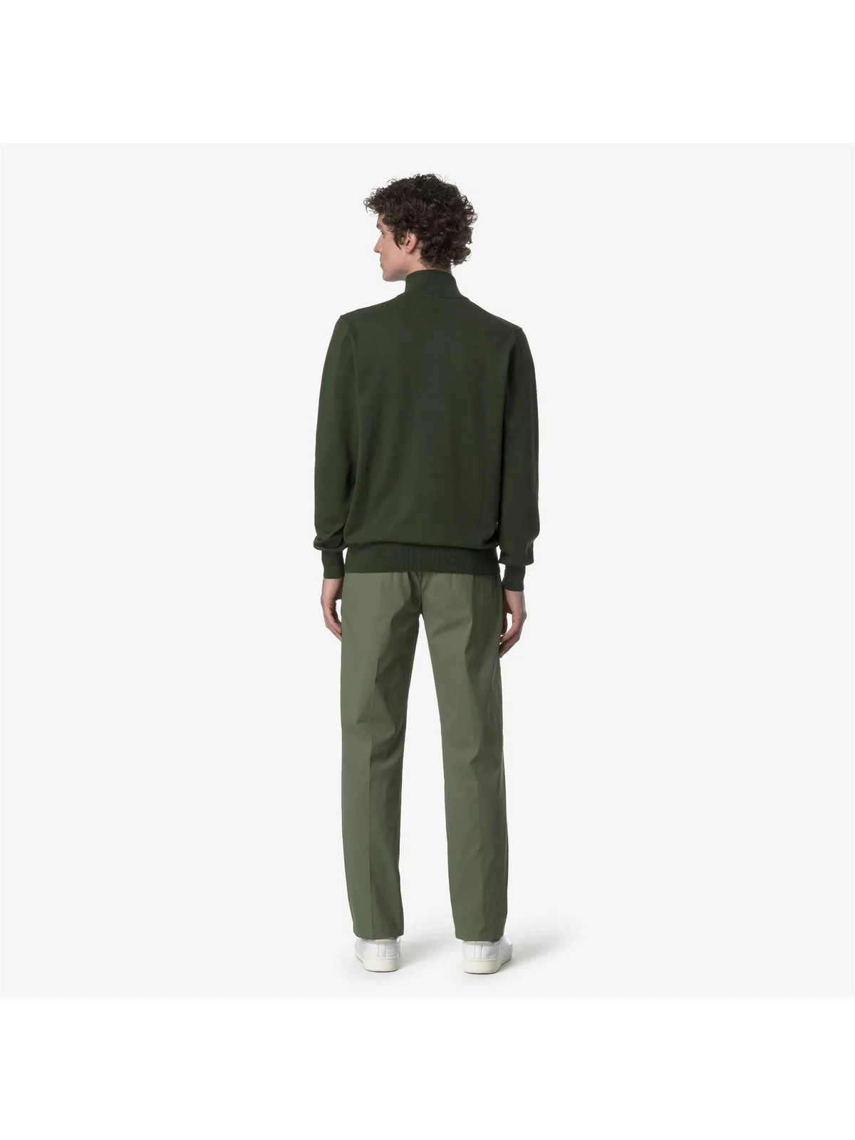 K-WAY Pantalone Uomo RALPH TWILL TECH K61369W V15 Green Lichen - Image 2