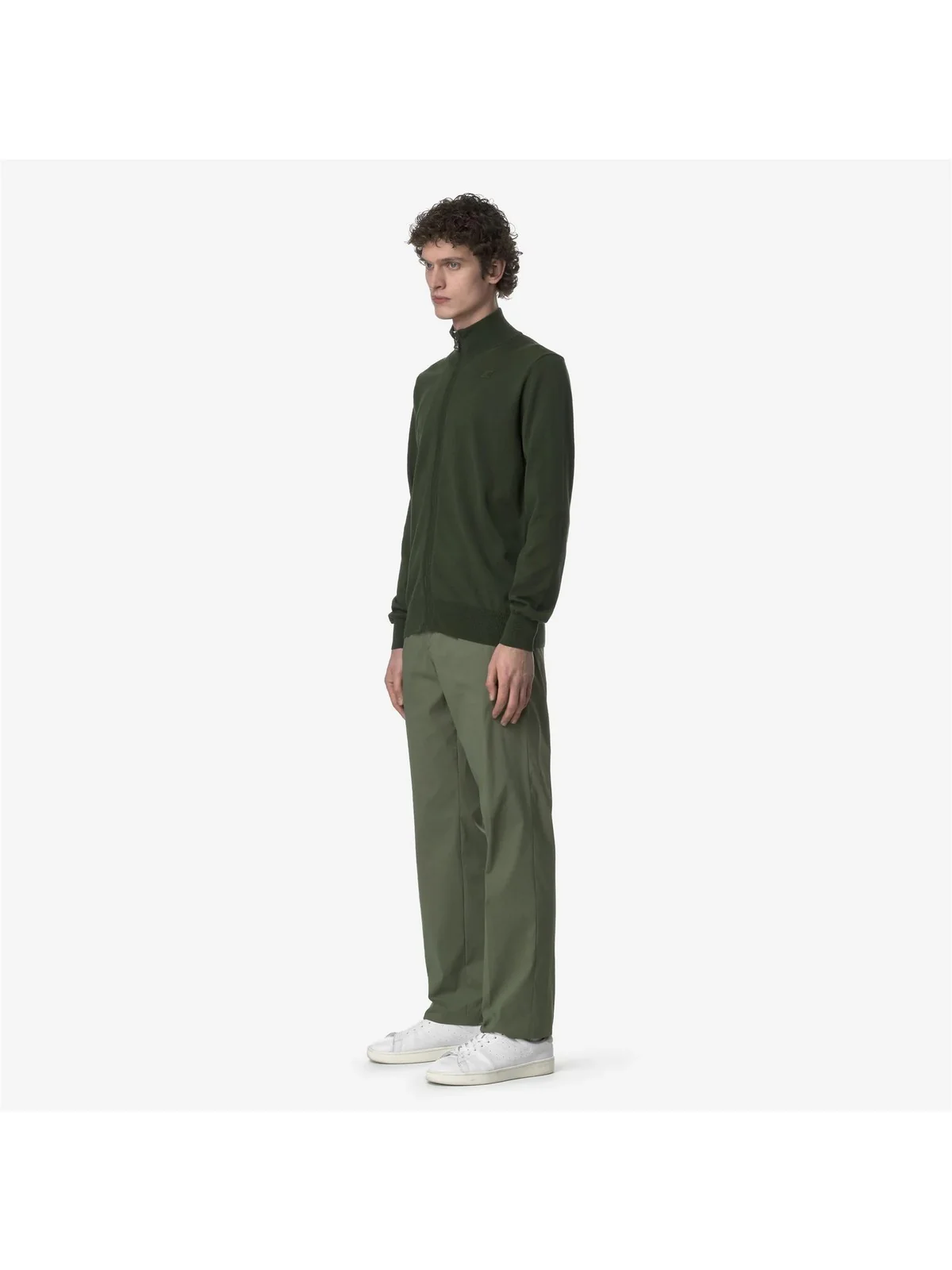 K-WAY Pantalone Uomo RALPH TWILL TECH K61369W V15 Green Lichen - Image 3