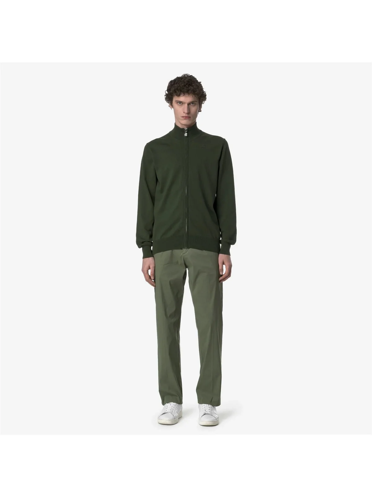 K-WAY Pantalone Uomo RALPH TWILL TECH K61369W V15 Green Lichen - Image 4
