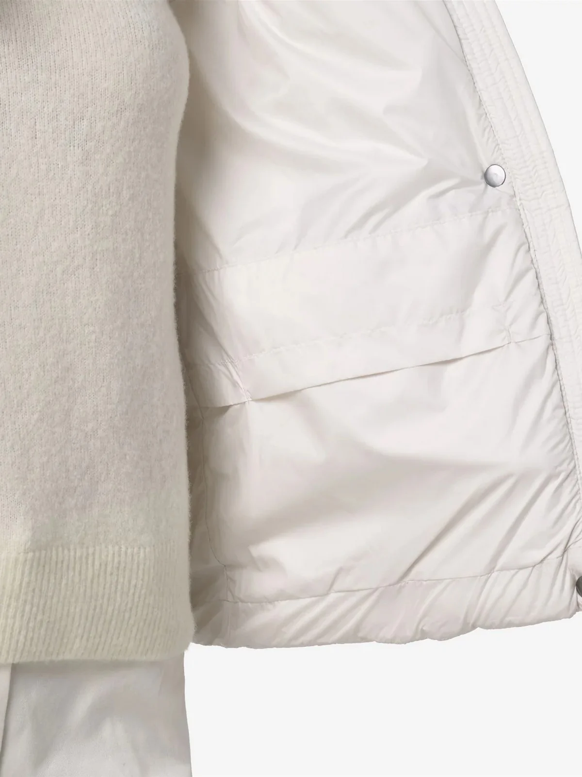 K-WAY Piumino Donna LETHILLE THERMO MICROFIBER K7136KW B2Z WHITE GARDENIA COMBO - Image 5