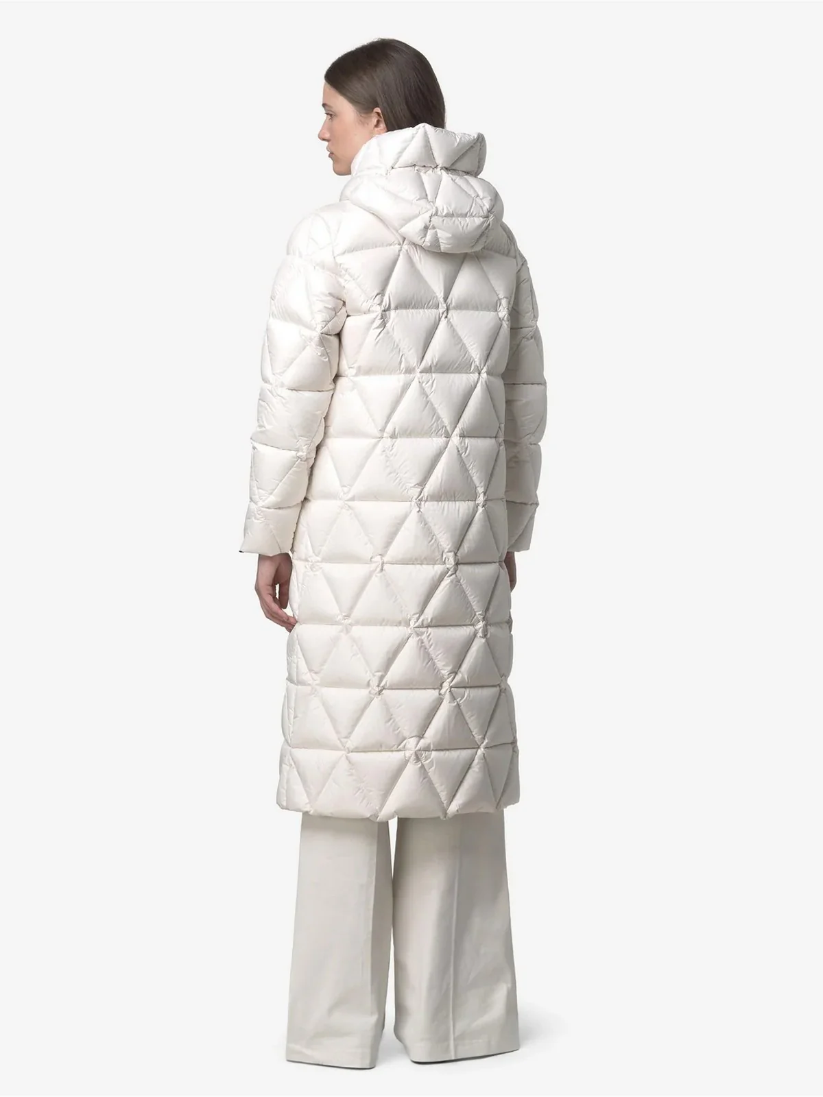 K-WAY Piumino Donna RUENNE THERMO MICROFIBER K7136JW B2Z WHITE GARDENIA COMBO - Image 2