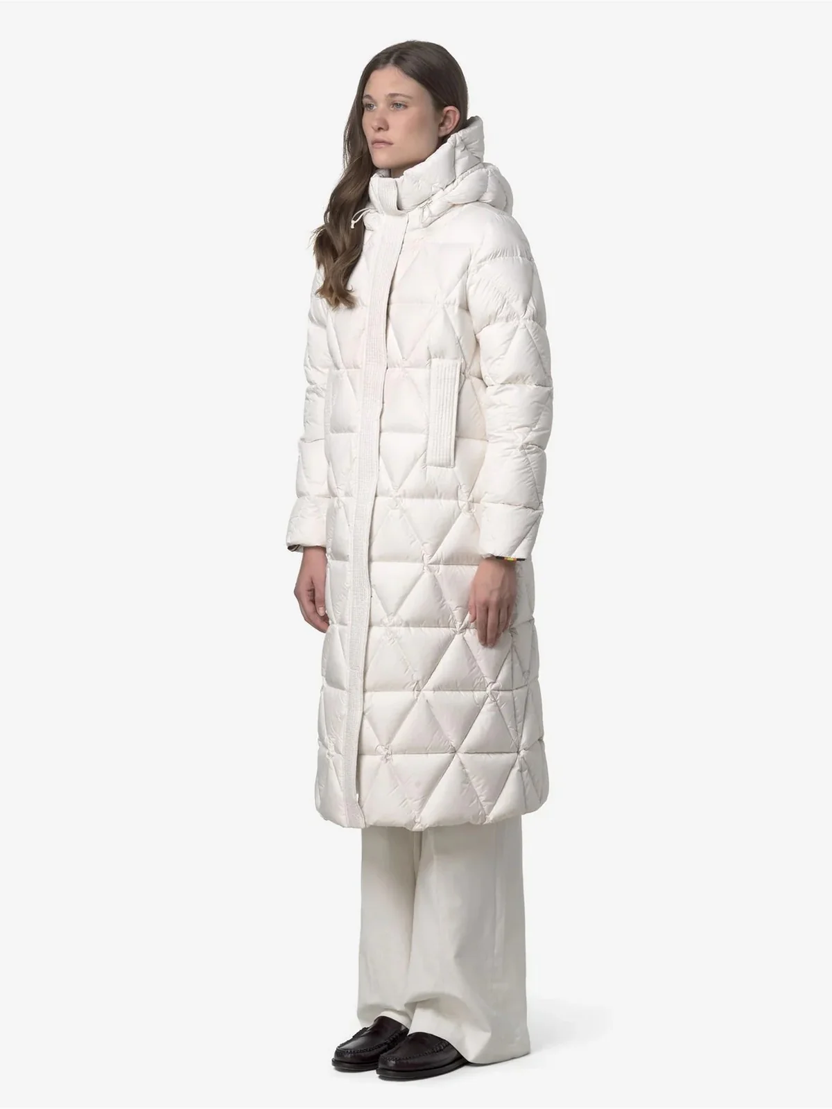 K-WAY Piumino Donna RUENNE THERMO MICROFIBER K7136JW B2Z WHITE GARDENIA COMBO - Image 3