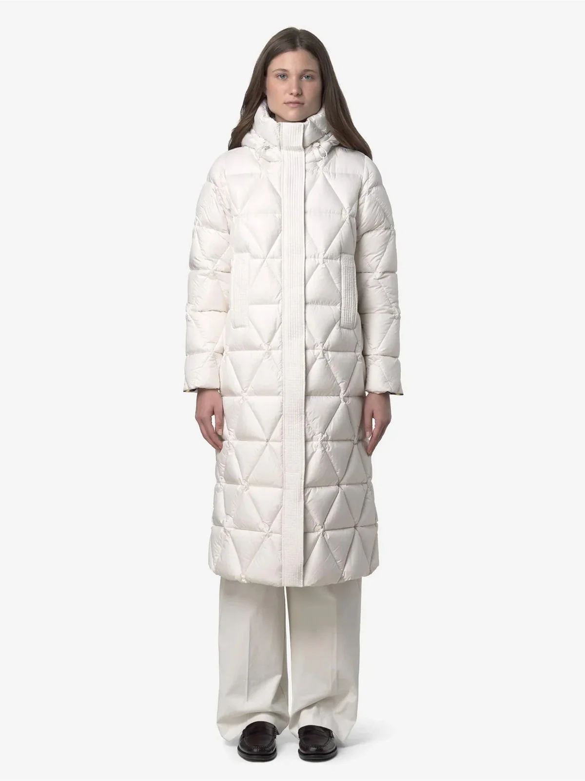 K-WAY Piumino Donna RUENNE THERMO MICROFIBER K7136JW B2Z WHITE GARDENIA COMBO - Image 4