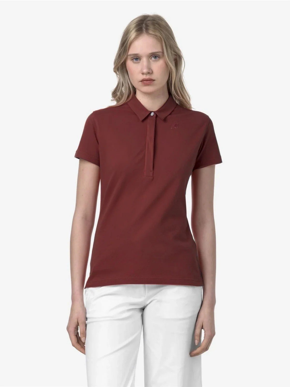 K-WAY Polo Donna AMEDEA PIQUE K1127GW WNM Rosso - Image 2