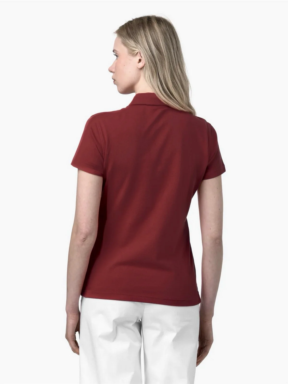 K-WAY Polo Donna AMEDEA PIQUE K1127GW WNM Rosso - Image 3