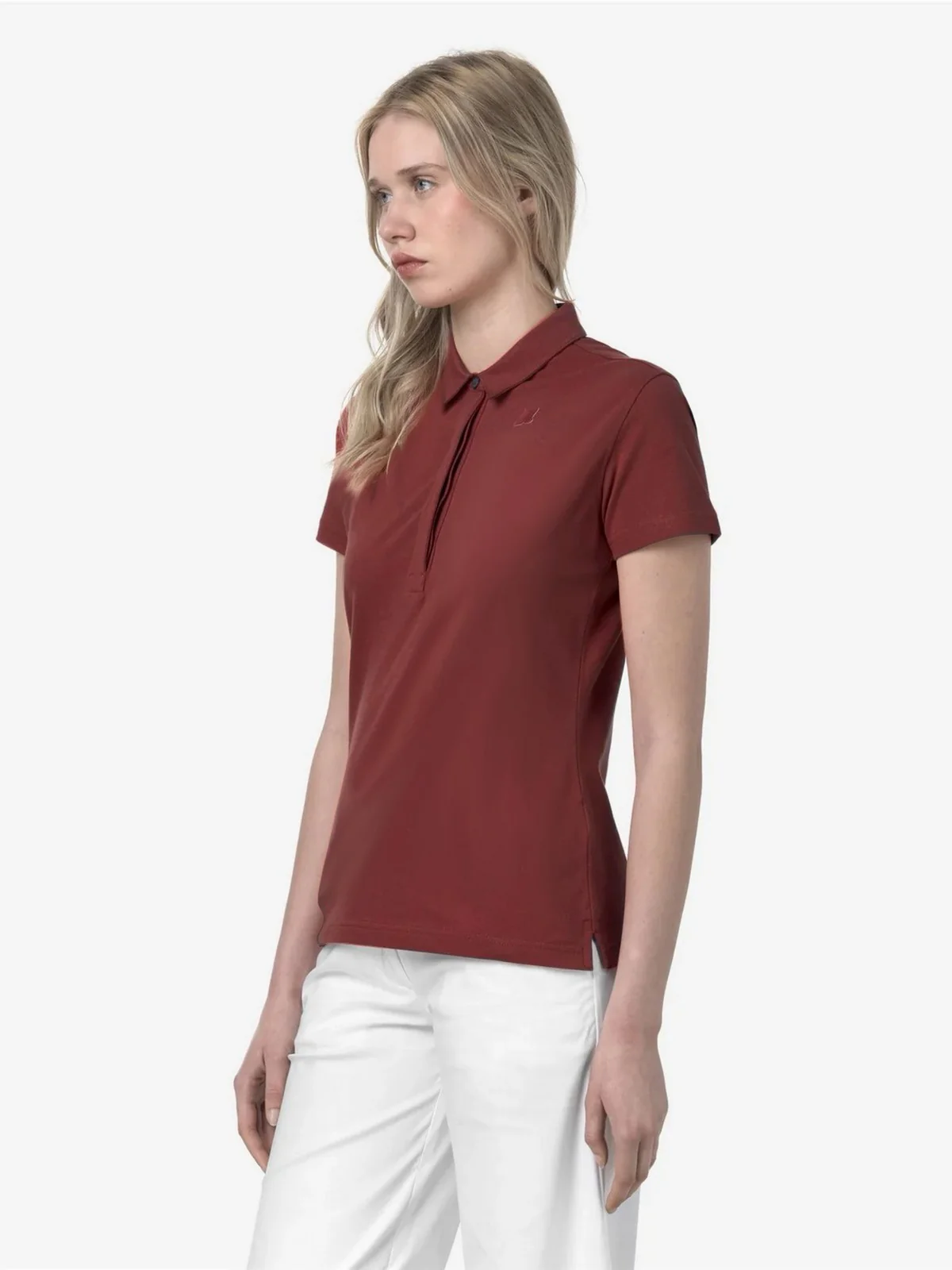 K-WAY Polo Donna AMEDEA PIQUE K1127GW WNM Rosso - Image 4