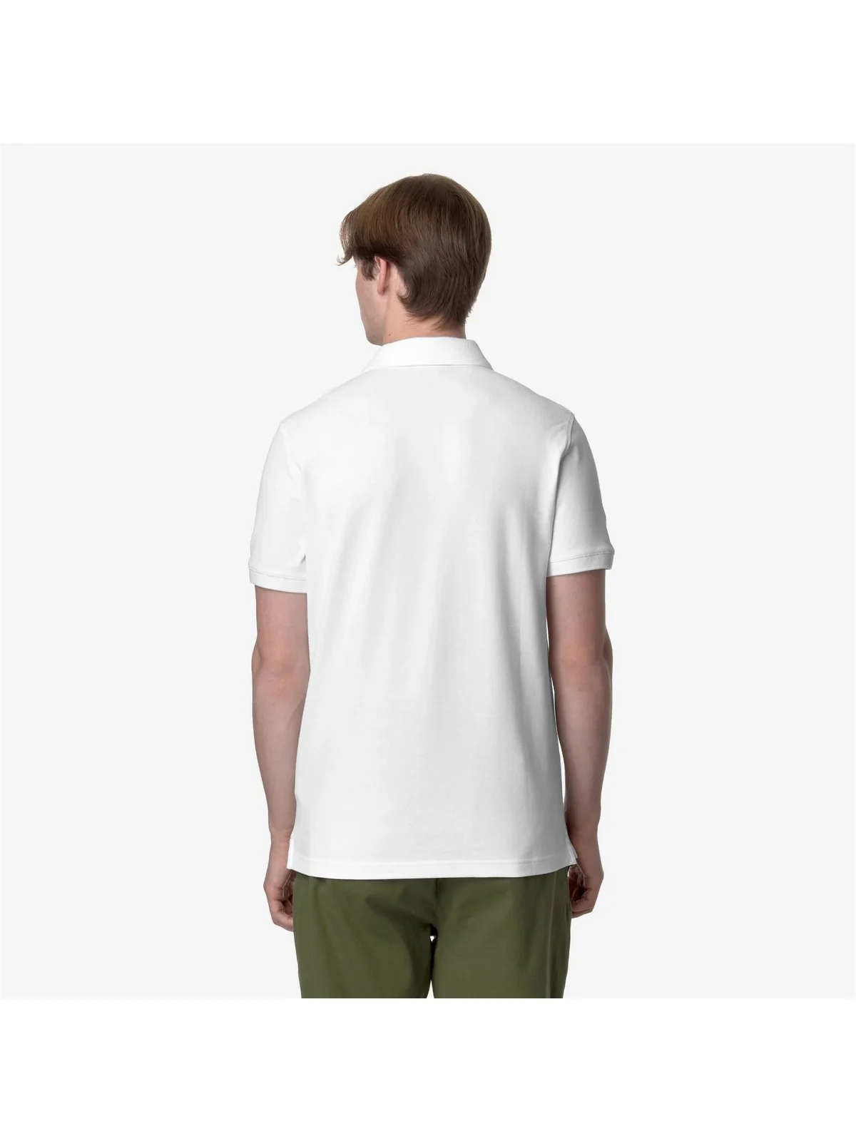 K-WAY Polo Uomo AMEDEE PIQUE K5127BW 001 WHITE - Image 2