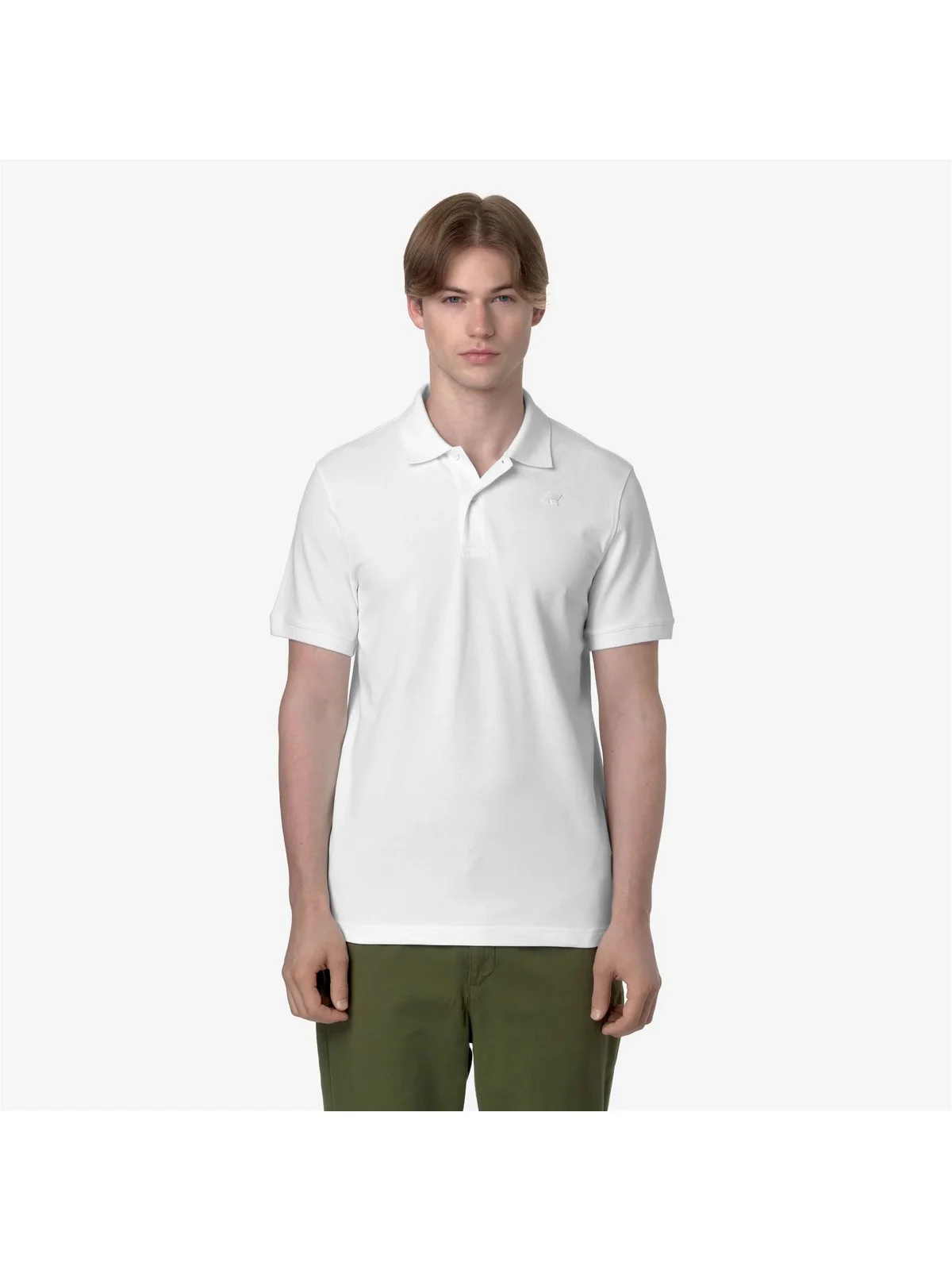 K-WAY Polo Uomo AMEDEE PIQUE K5127BW 001 WHITE - Image 3