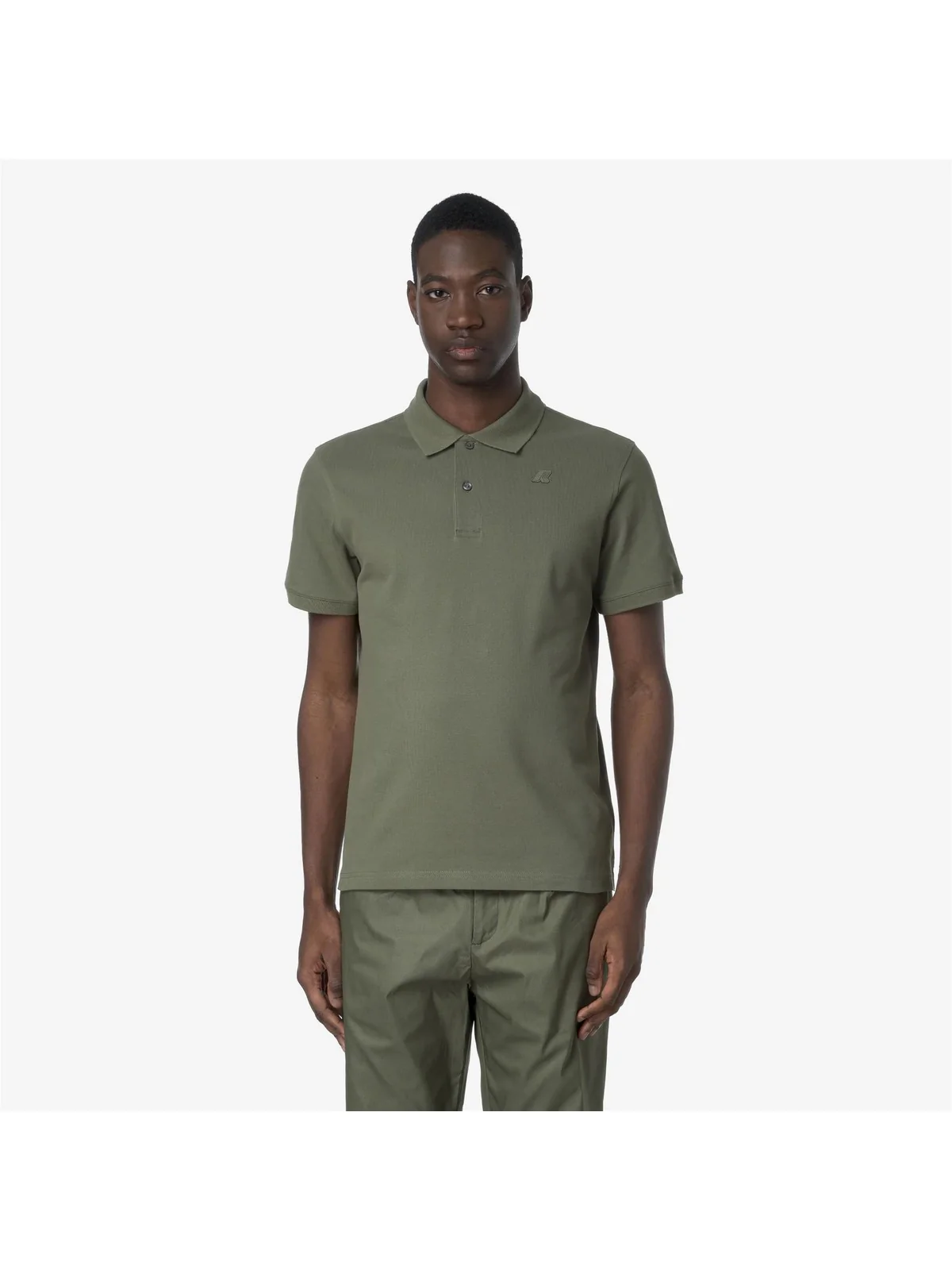 K-WAY Polo Uomo AMEDEE PIQUE K5127BW V15 Green Lichen - Image 3