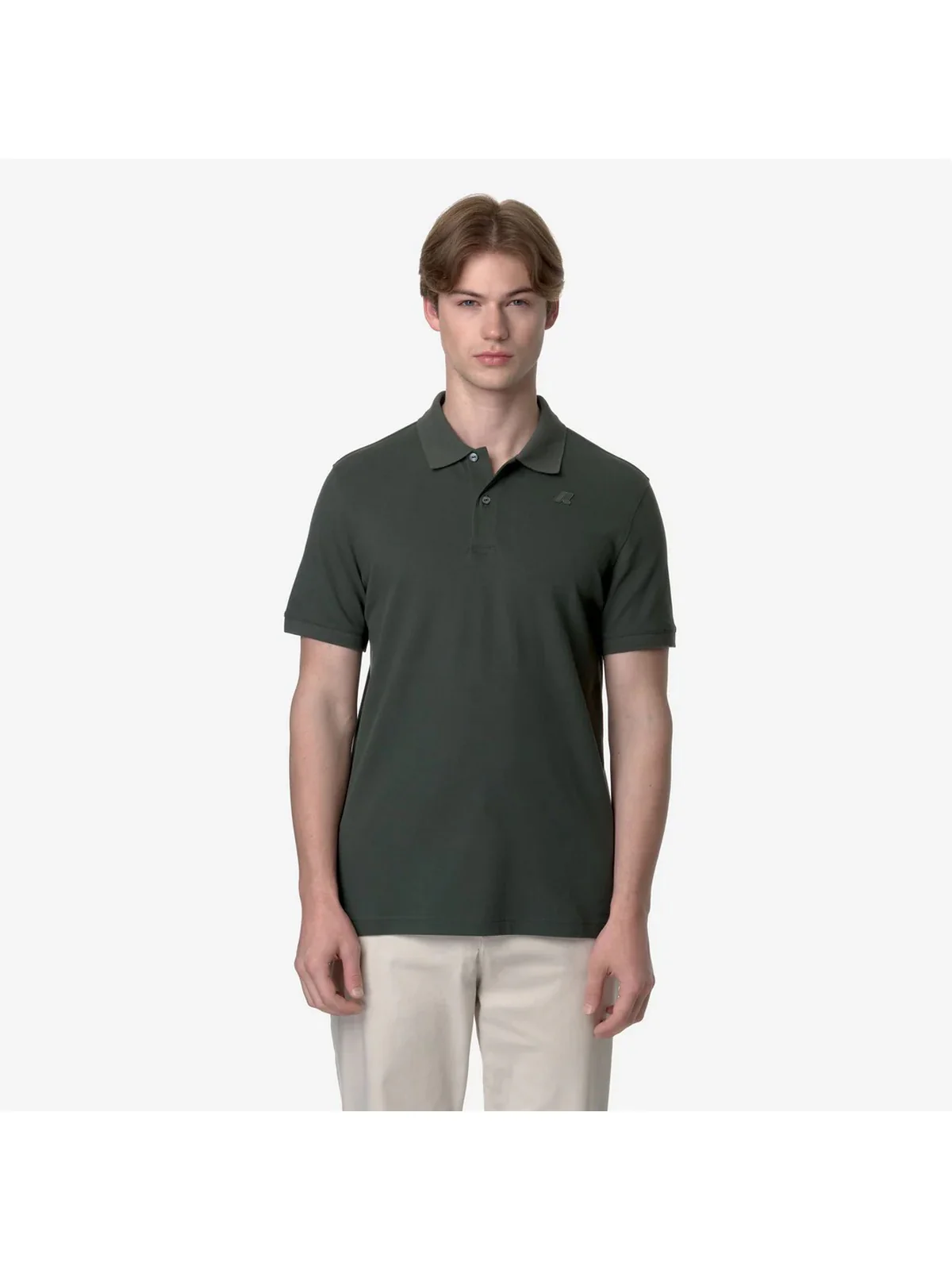 K-WAY Polo Uomo AMEDEE PIQUE K5127BW WMR Verde - Image 2