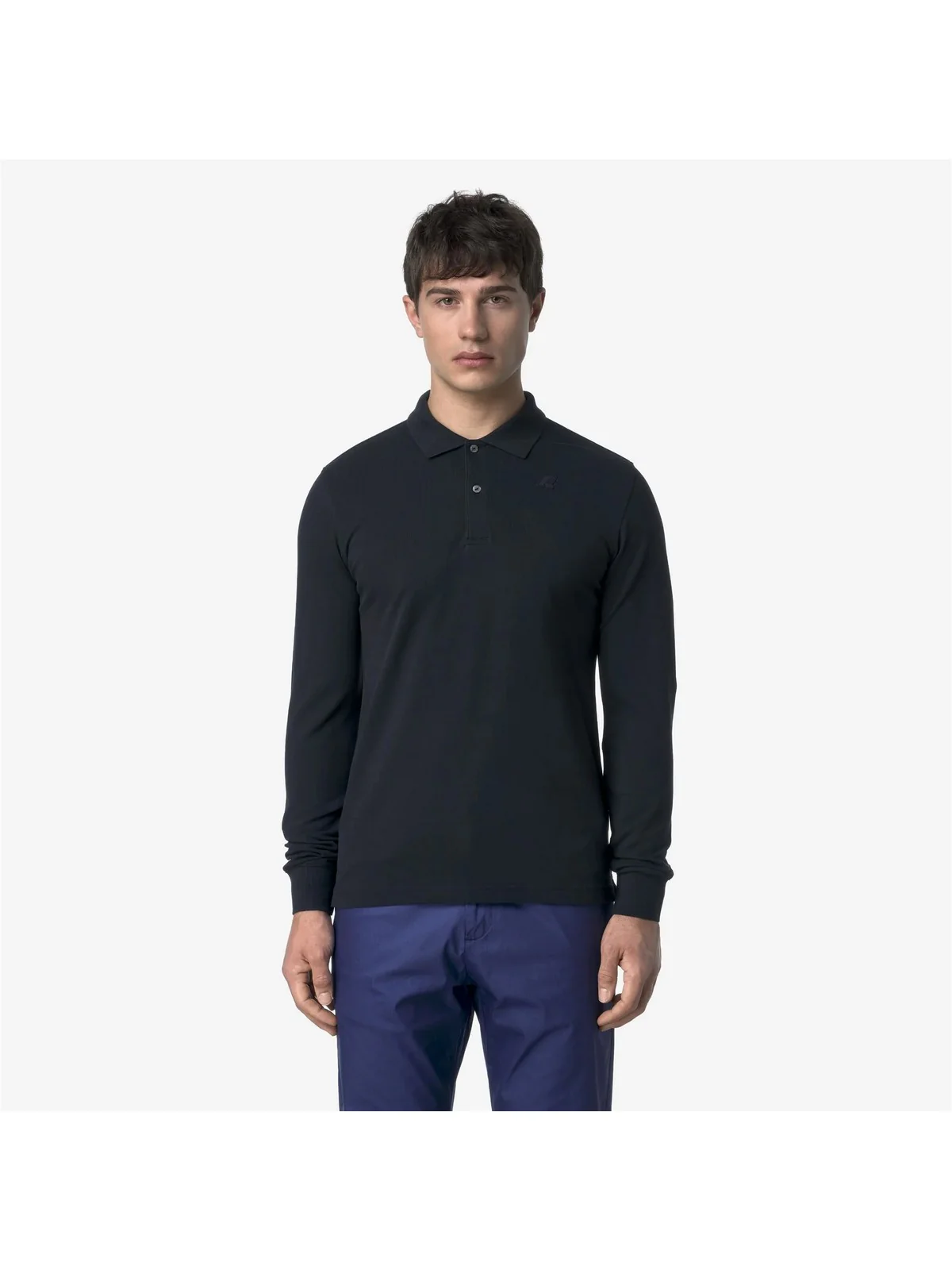 K-WAY Polo Uomo MONJU PIQUE K1125GW K89 BLUE DEPTH - Image 4