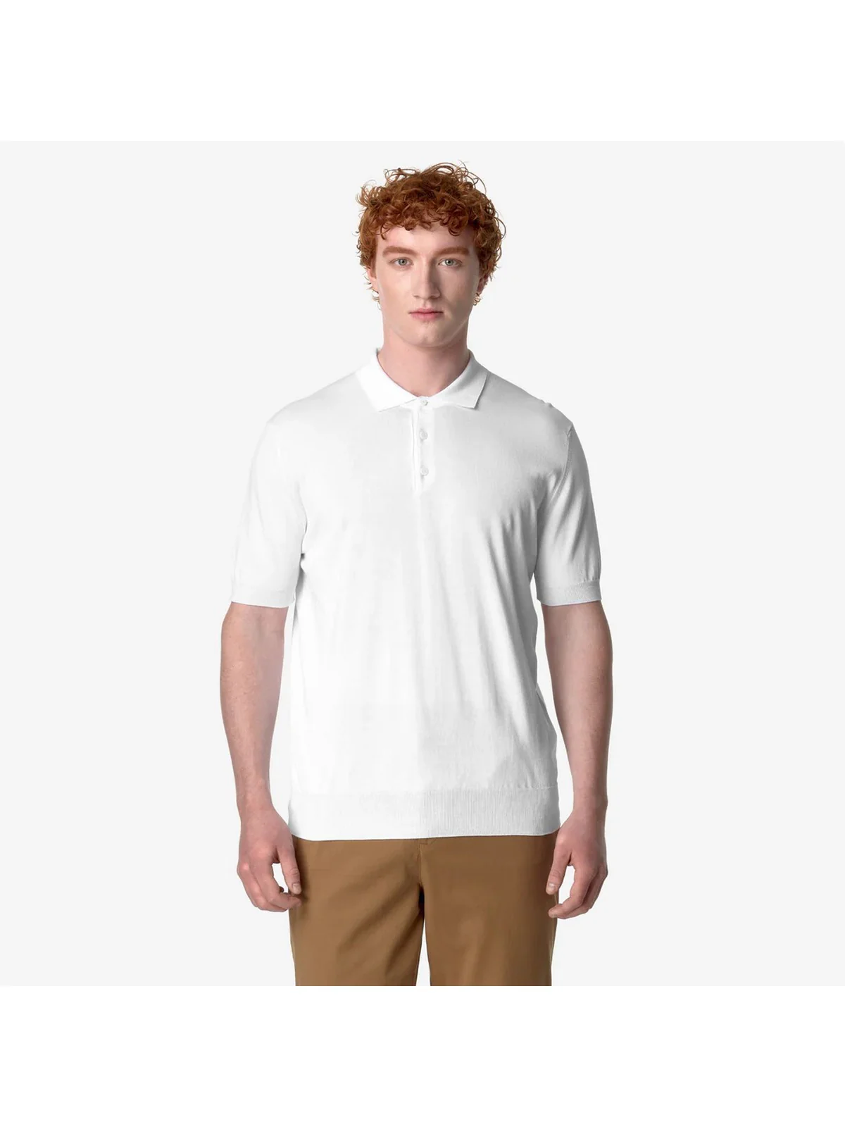 K-WAY Polo Uomo Pleyne K4126RW 001 WHITE - Image 3