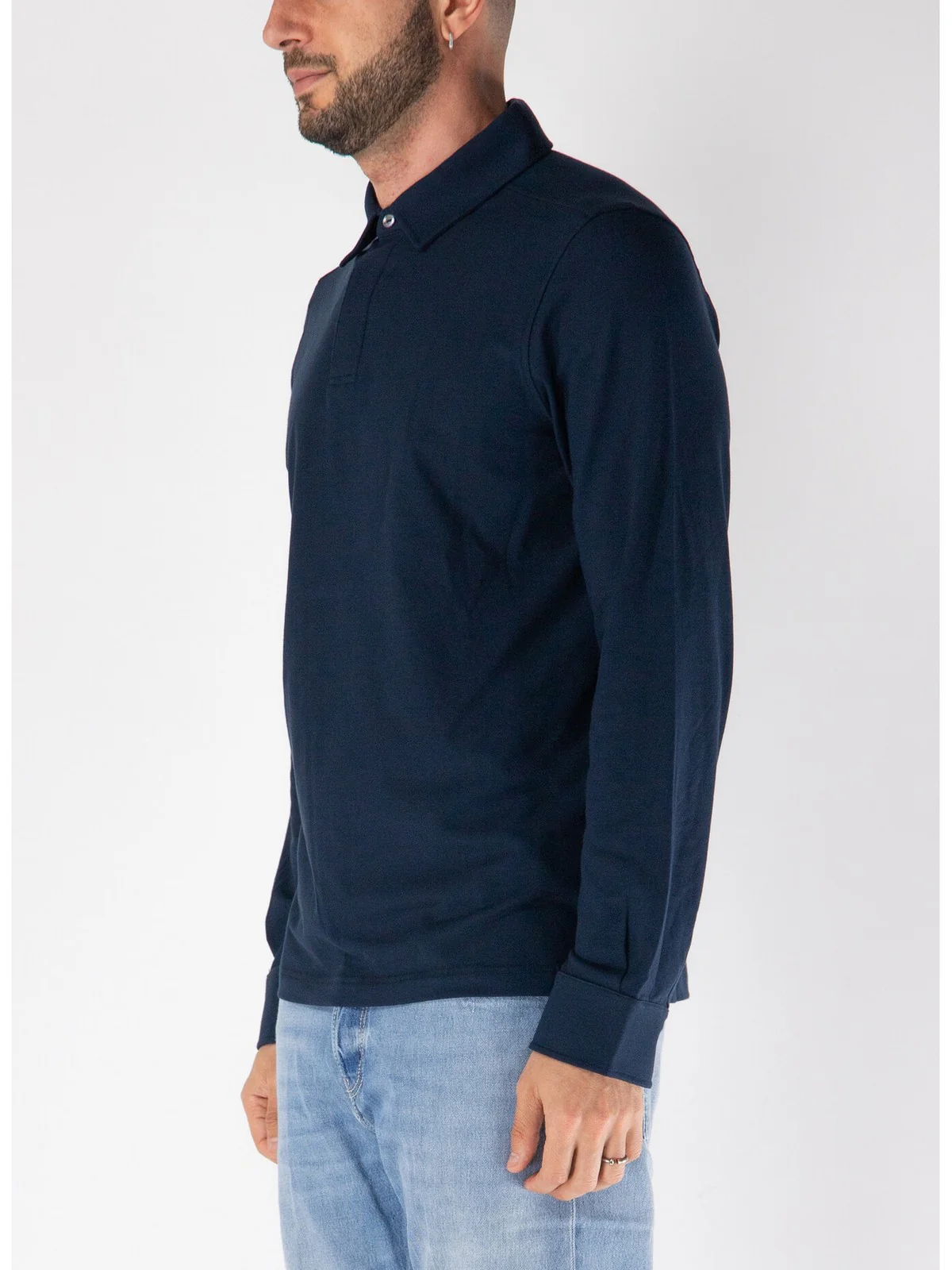 K-WAY Polo Uomo TIBERE ICE COTTON K5135JW K89 BLUE DEPTH - Image 4